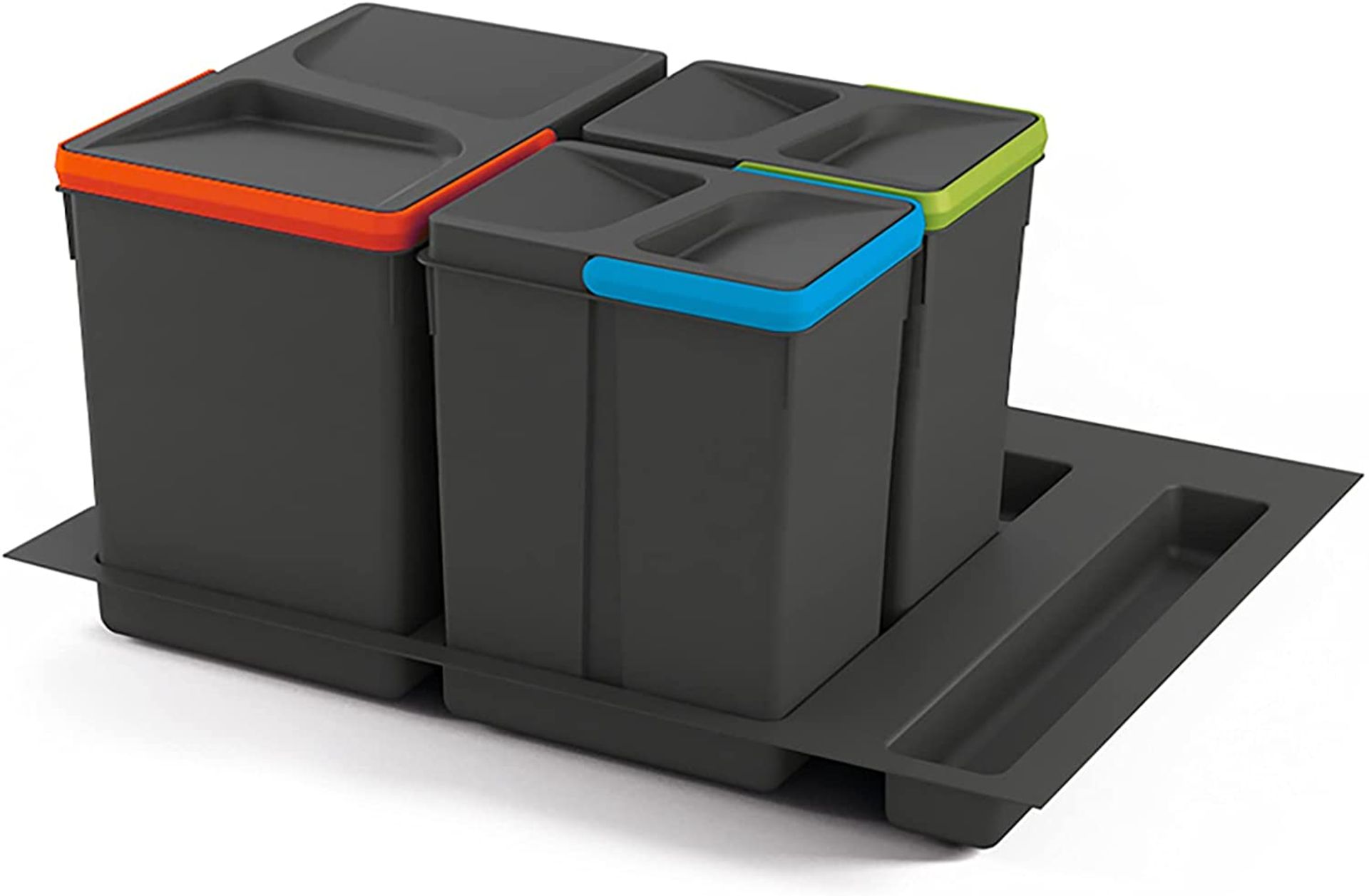 RRP - £ 47.19 Emuca - Waste bins for drawer with cut-out base