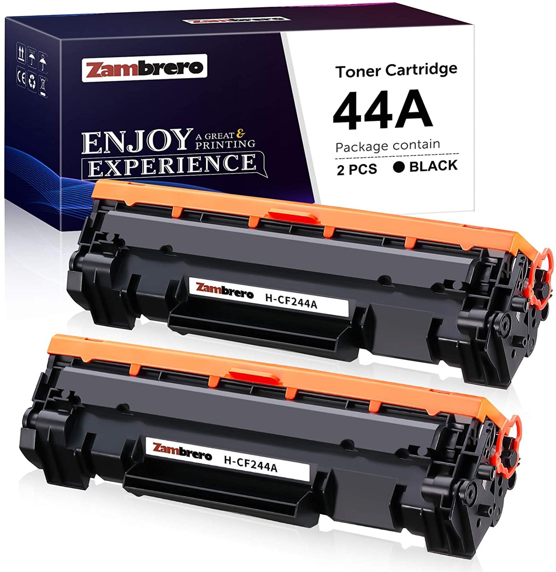 RRP - £37.69 Zambrero 44A Compatible Toner Cartridges for HP 44A CF244A