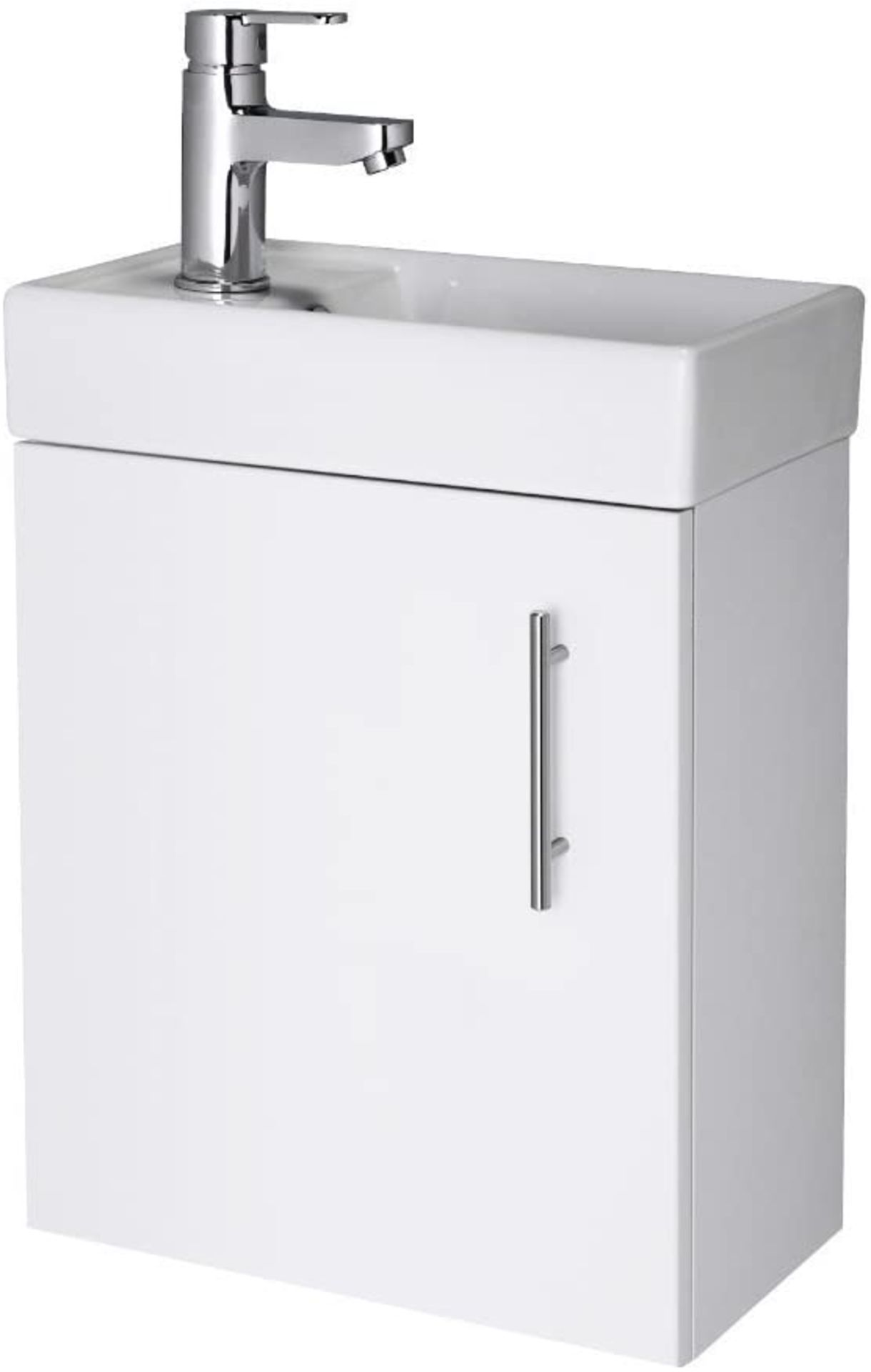 RRP - £99.99 Nuie Vault Modern Bathroom Wall Hung Vanity Unit