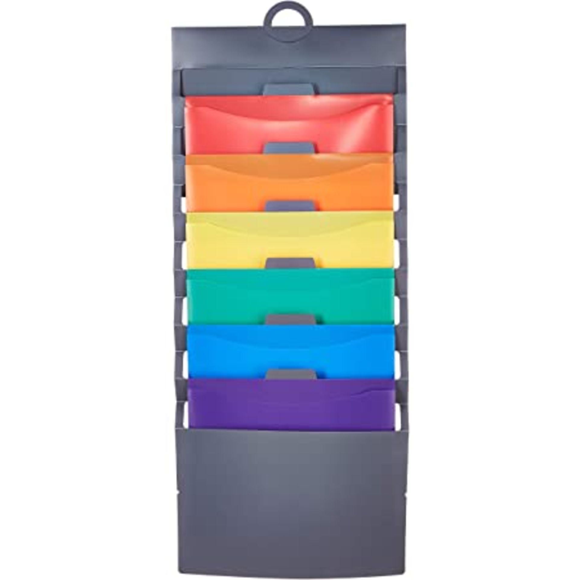 RRP - £8.64 Amazon Basics Hanging 6 Pocket File Folders - Multicolor