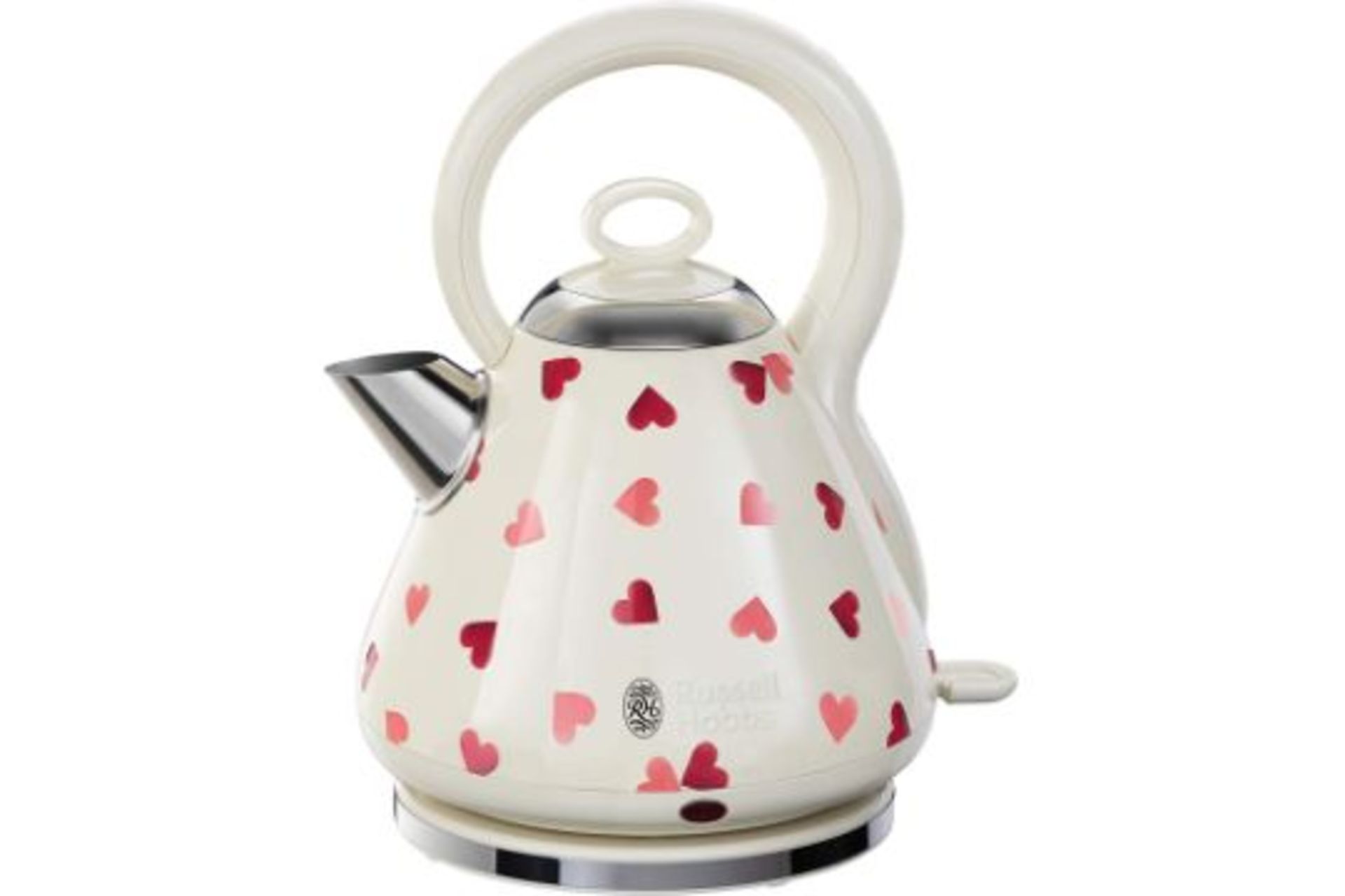 RRP - £69.00 Russell Hobbs 28330 Emma Bridgewater Pink Hearts Kettle, 1.7 Litres