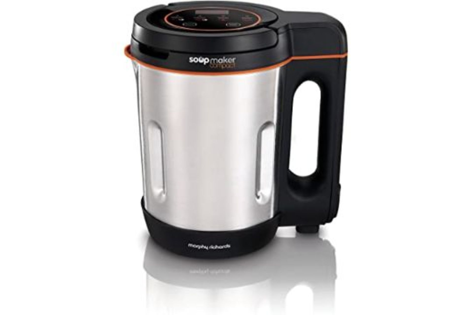 RRP - £39.99 Morphy Richards Compact Soup Maker 501021 Stainless Steel 1 Litre,
