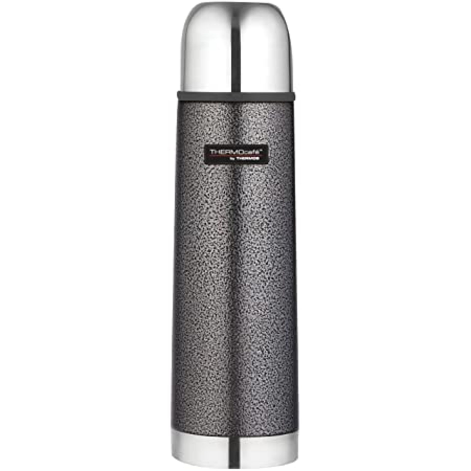 RRP - £9.00 Thermos 187011 ThermoCafÃ© Stainless Steel Flask, Hammertone Grey, 500 ml