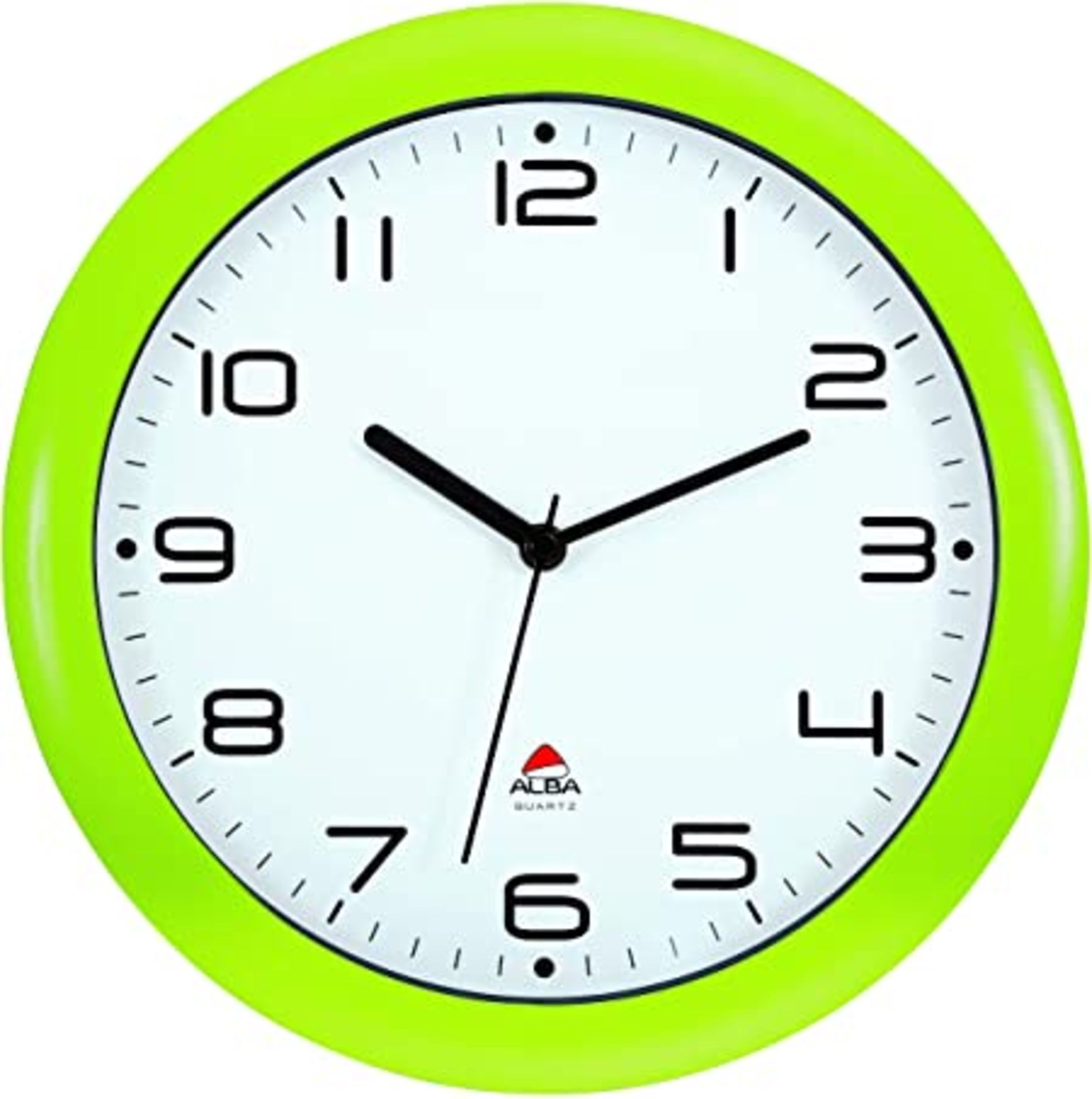 RRP - £13.91 Alba HORNEW Silent Quartz Clock green