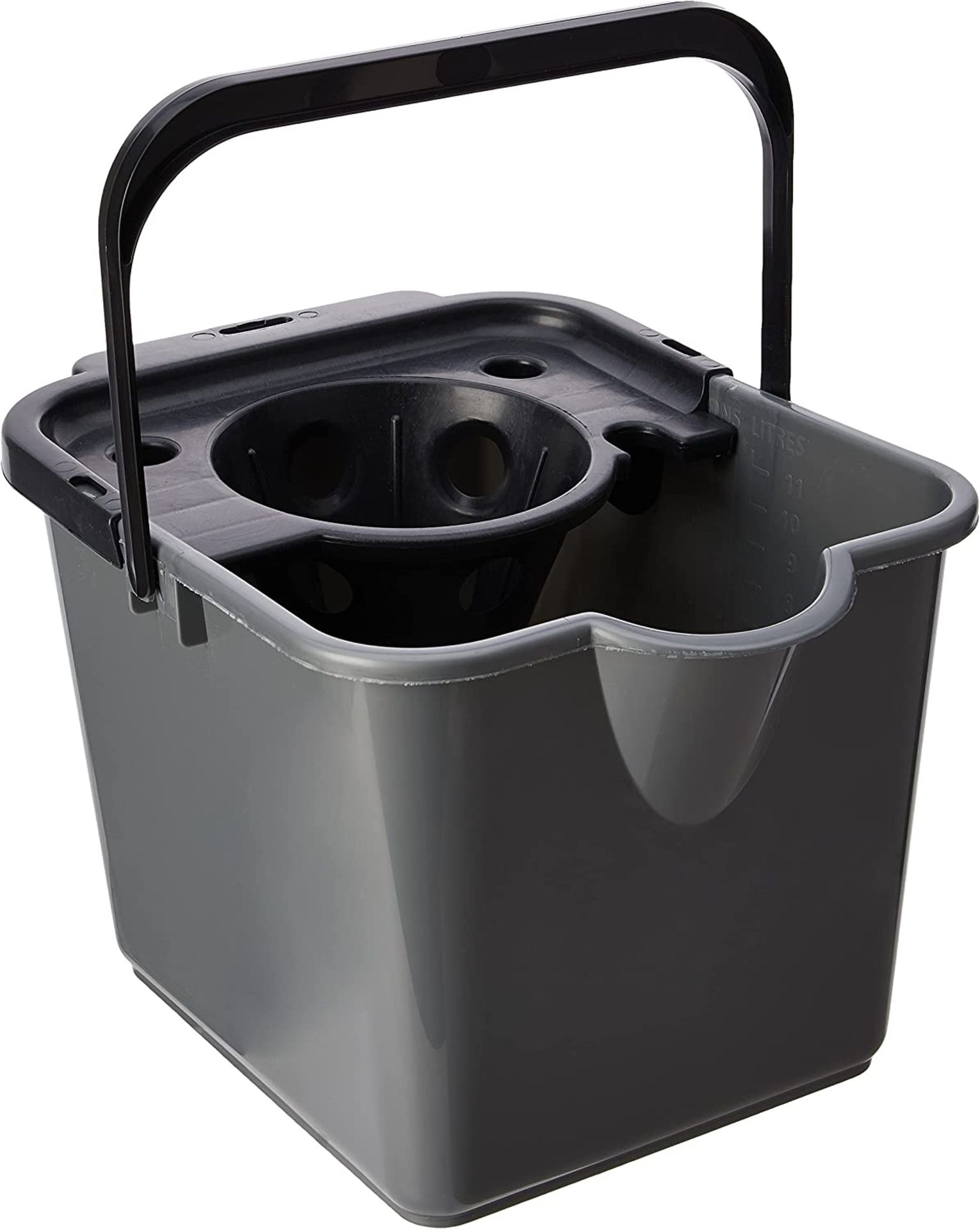 RRP - £9.59 Addis 508861 Mop Pail and Wringer in Graphite