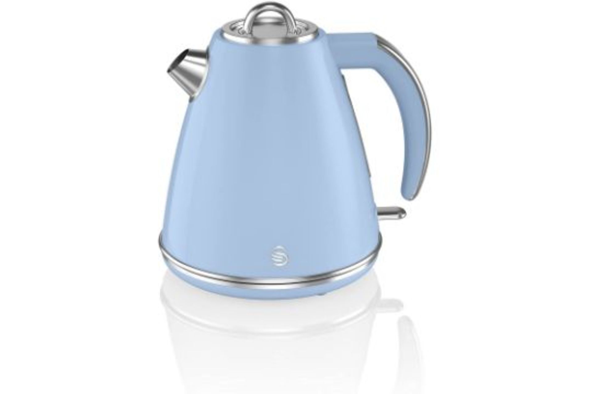 RRP - £39.99 Swan Retro 1.5 Litre Jug Kettle, Blue