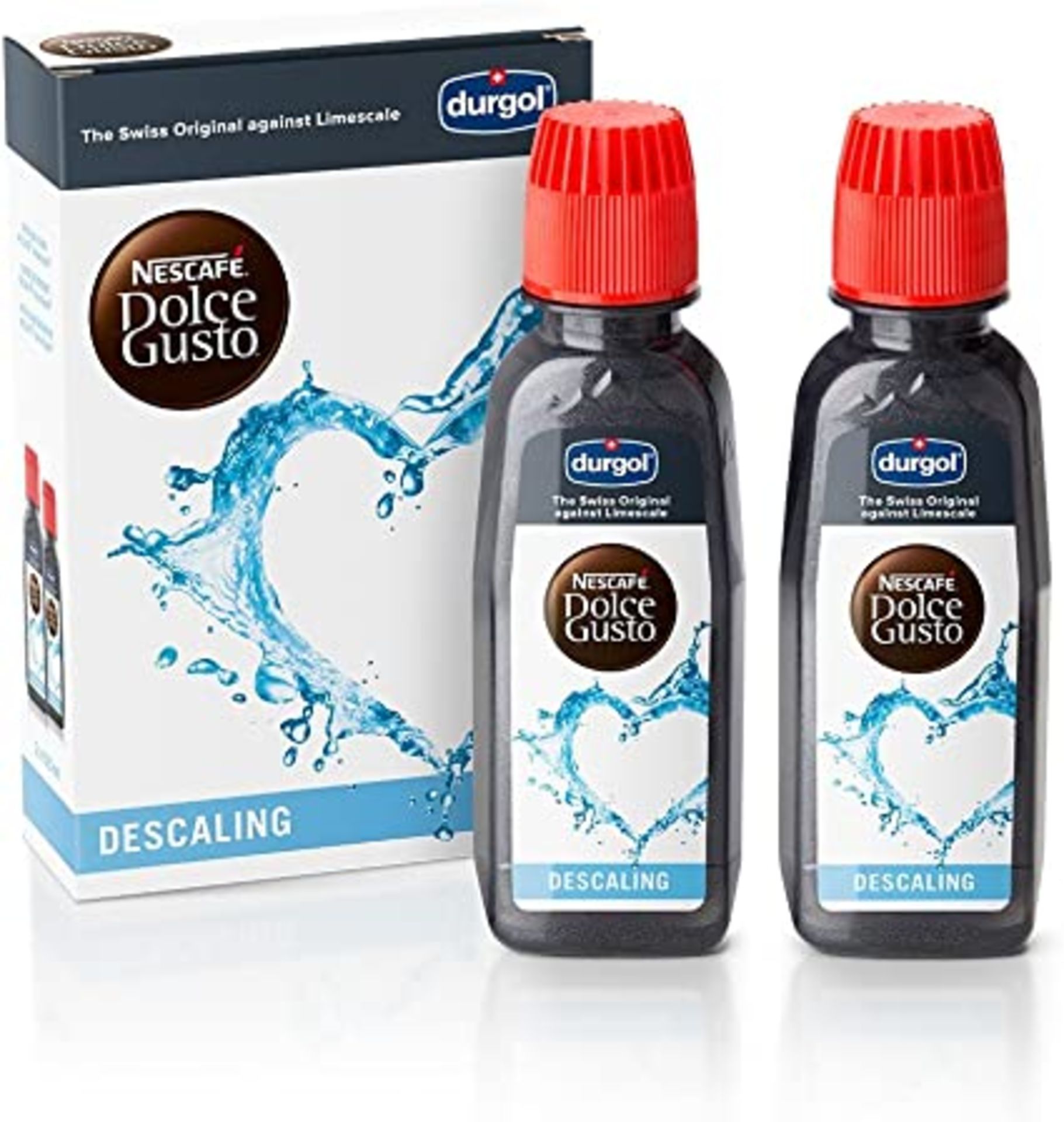 RRP - £12.83 Official Nescafe Dolce Gusto Durgol Descaling Kit - 2 Bottles x 125ml - Water Descaler