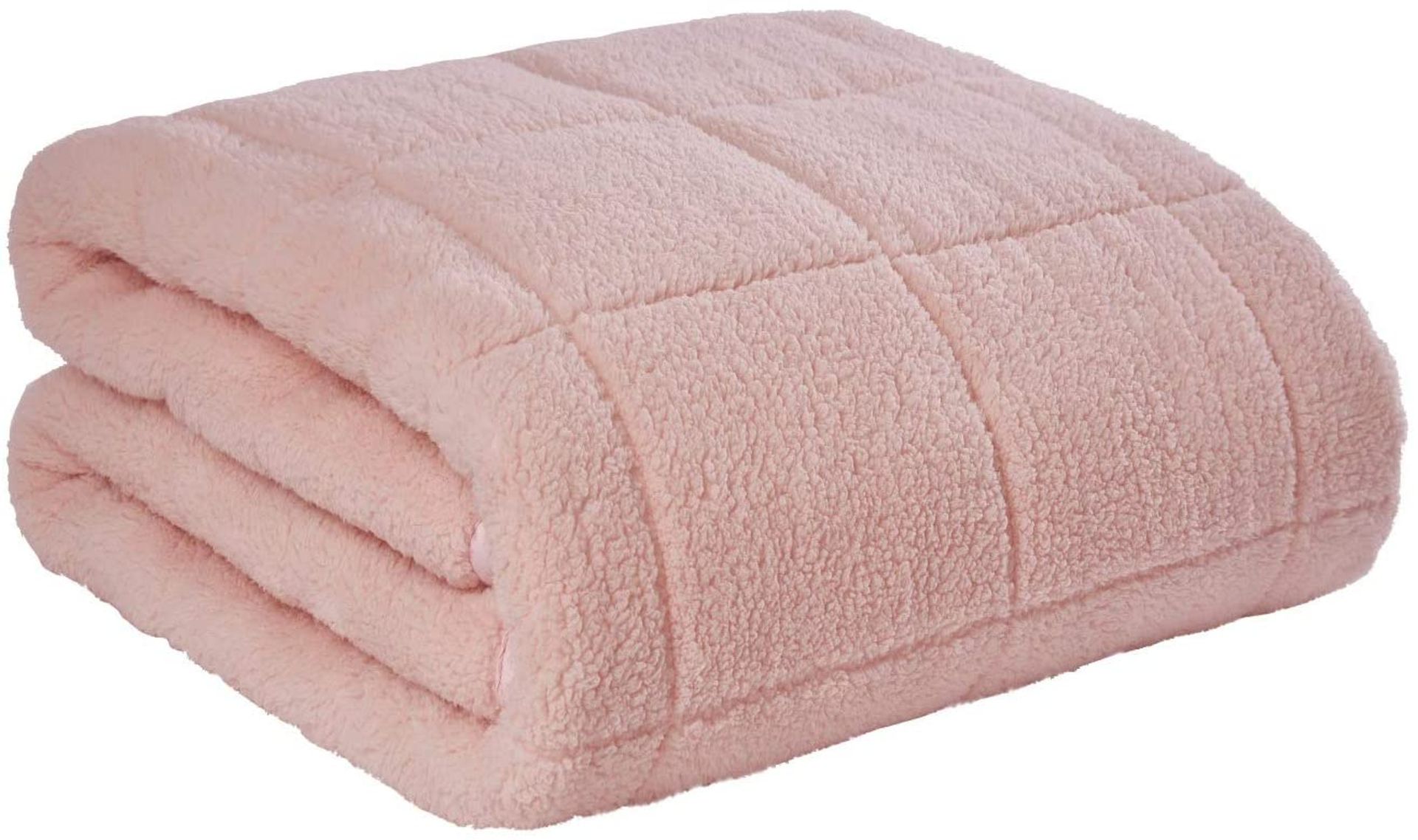 RRP -£45.12 Sleepdown Weighted Blanket 8kg Soft Teddy Fleece Therapy Sensory - Image 2 of 2