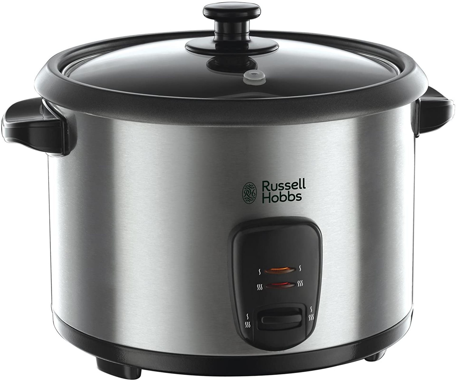RRP -£30.00 Russell Hobbs 19750 Rice Cooker and Steamer, 1.8L, Silver