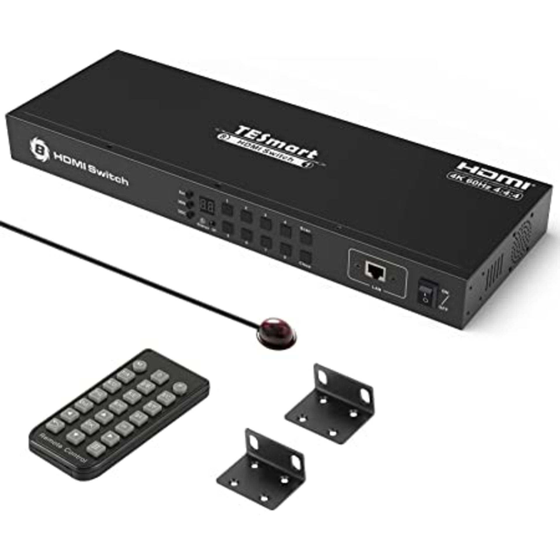 RRP -£91.91 HDMI Switch 4x8 With Remote Control HDMI Switcher Splitter Converter