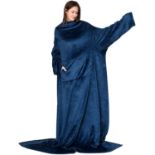 RRP - £18.78 Bedsure Wearable Blanket with Sleeves - Soft and Warm