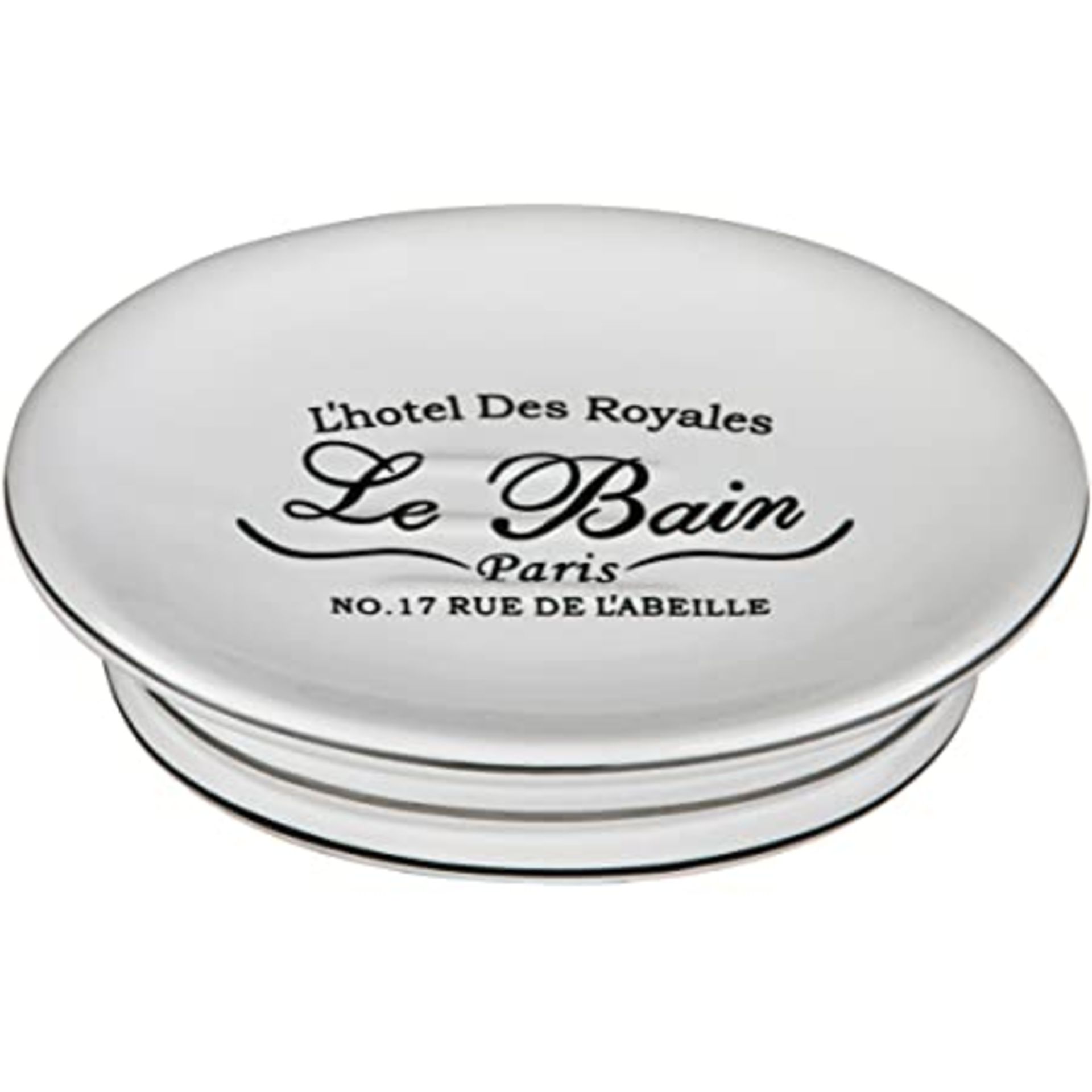 RRP - £6.75 Premier Housewares Le Bain Soap Dish - White Ceramic