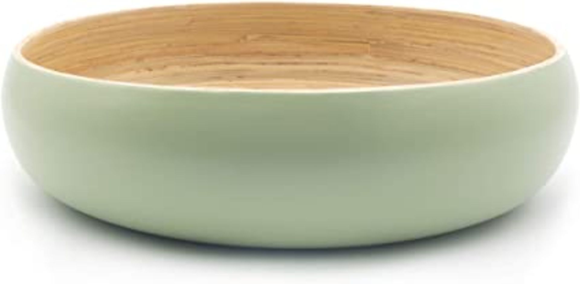 RRP - £16.44 Dehaus Large 30cm Stylish Handmade Bamboo Fruit Bowl