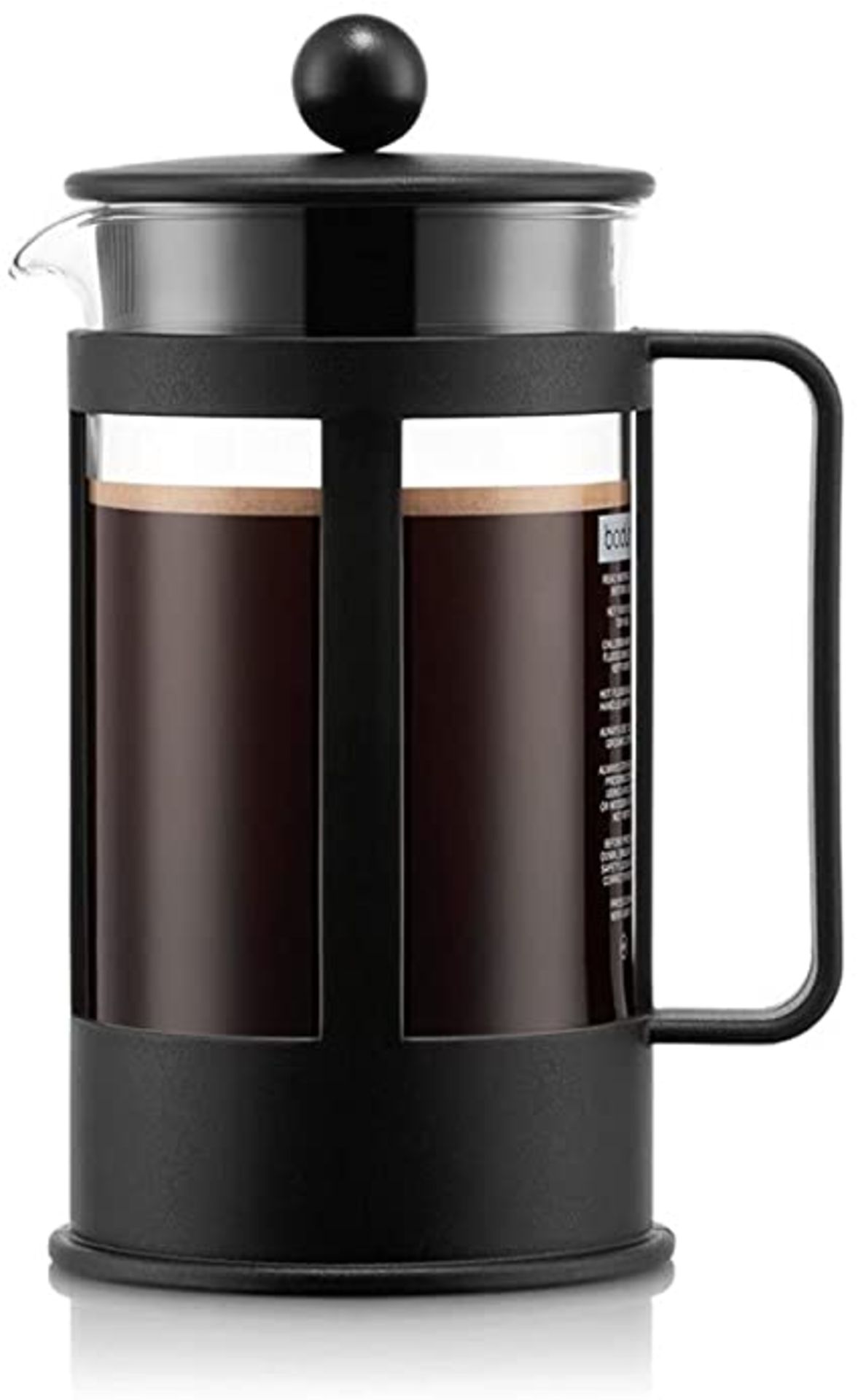 RRP - £13.12 BODUM Kenya 3 Cup French Press Coffee Maker, Black, 0.35 l, 12 oz