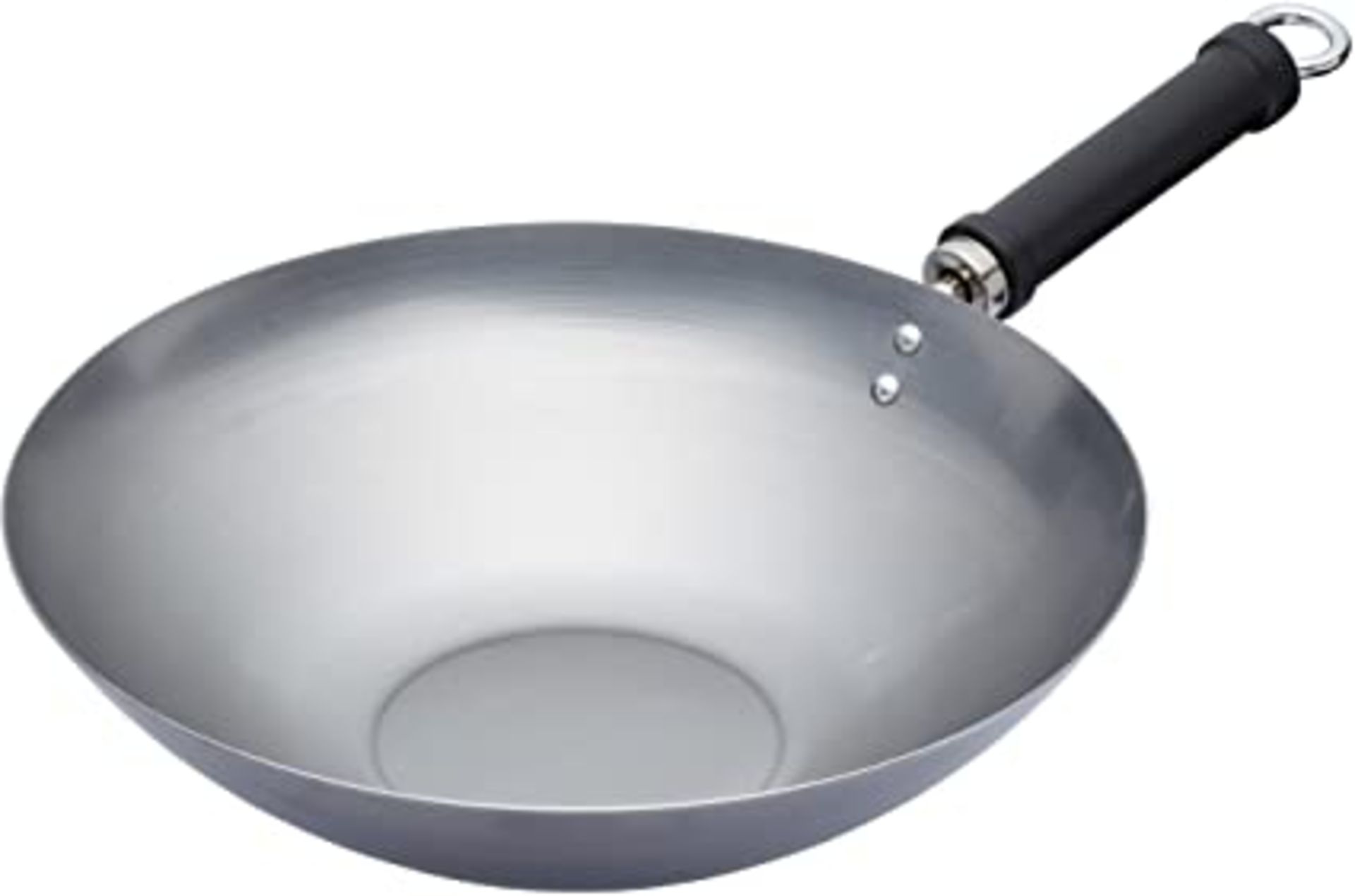 RRP - £14.89 KitchenCraft World of Flavours Uncoated Wok for Induction Hob