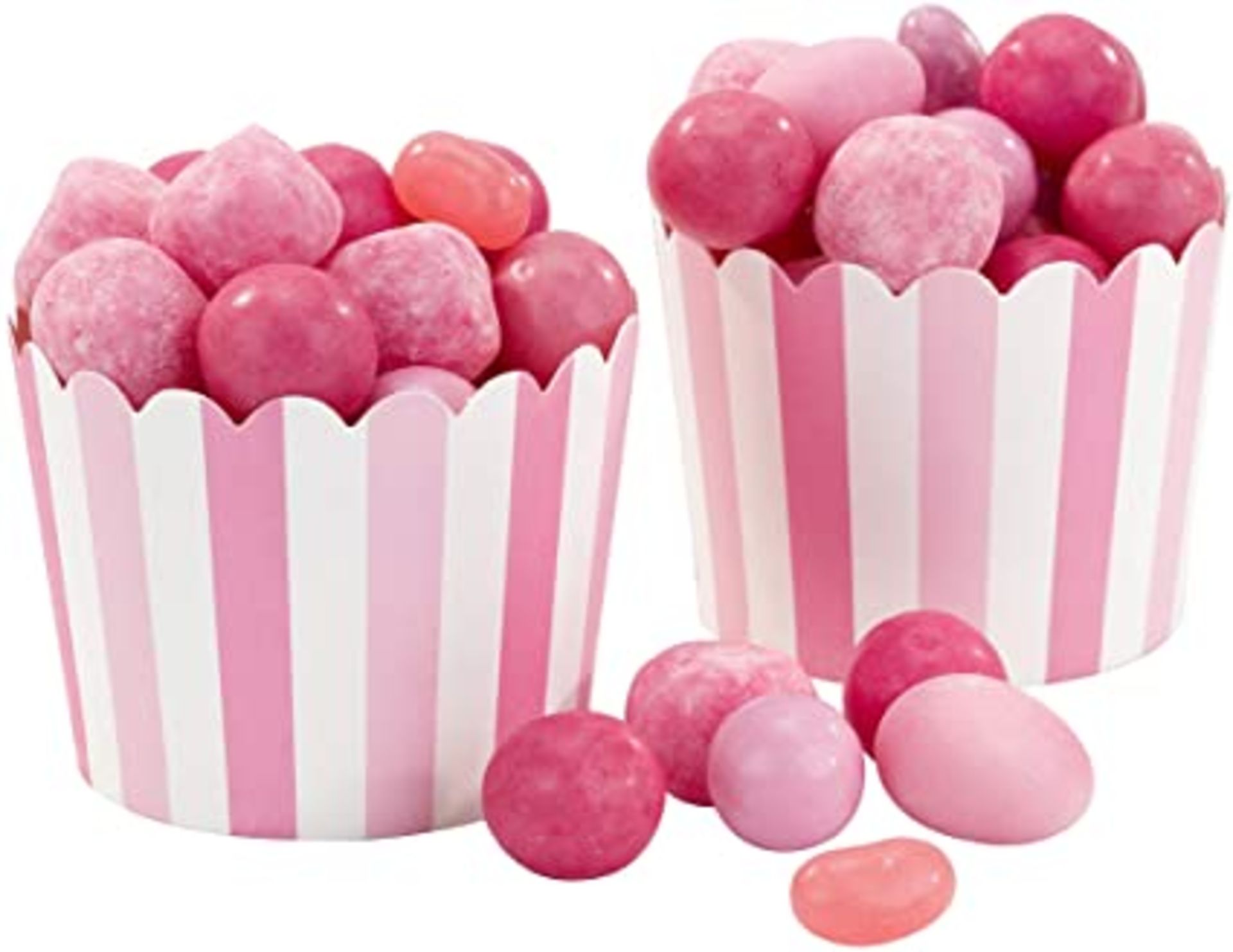 RRP - £3.99 Talking Tables Pack of 20 Pink & White Paper Ice Cream, Sweets