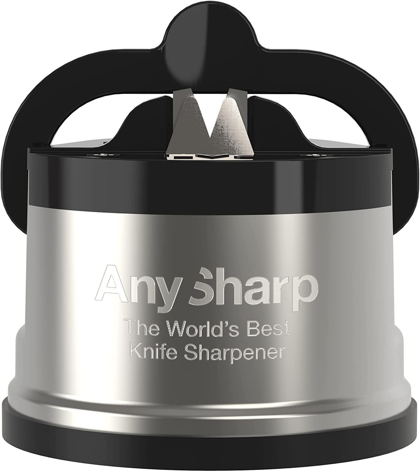 RRP - £9.49 AnySharp Pro Metal World's Best Knife Sharpener with Suction