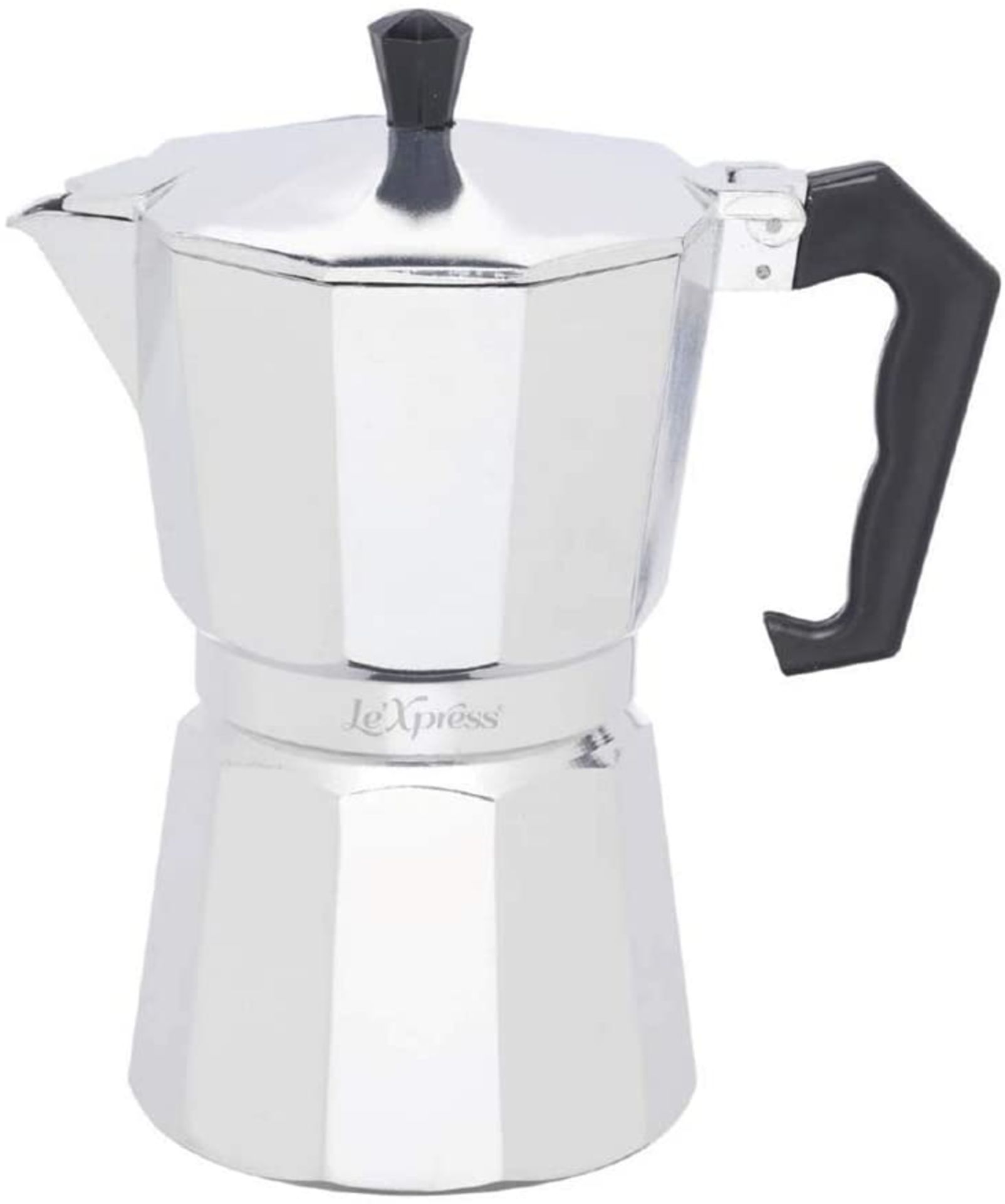 RRP - £12.78 KitchenCraft Le'Xpress 6-Cup Stove Top Espresso Maker, 290 ml