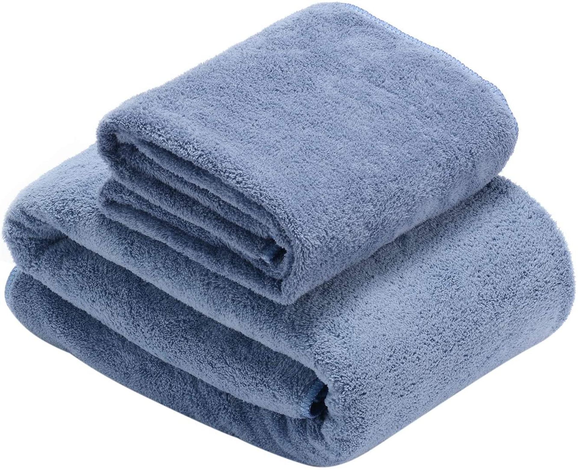 RRP - £14.64 Deep and Pure Cotton Towel Set of 4 Bath Towels and Hand Towels