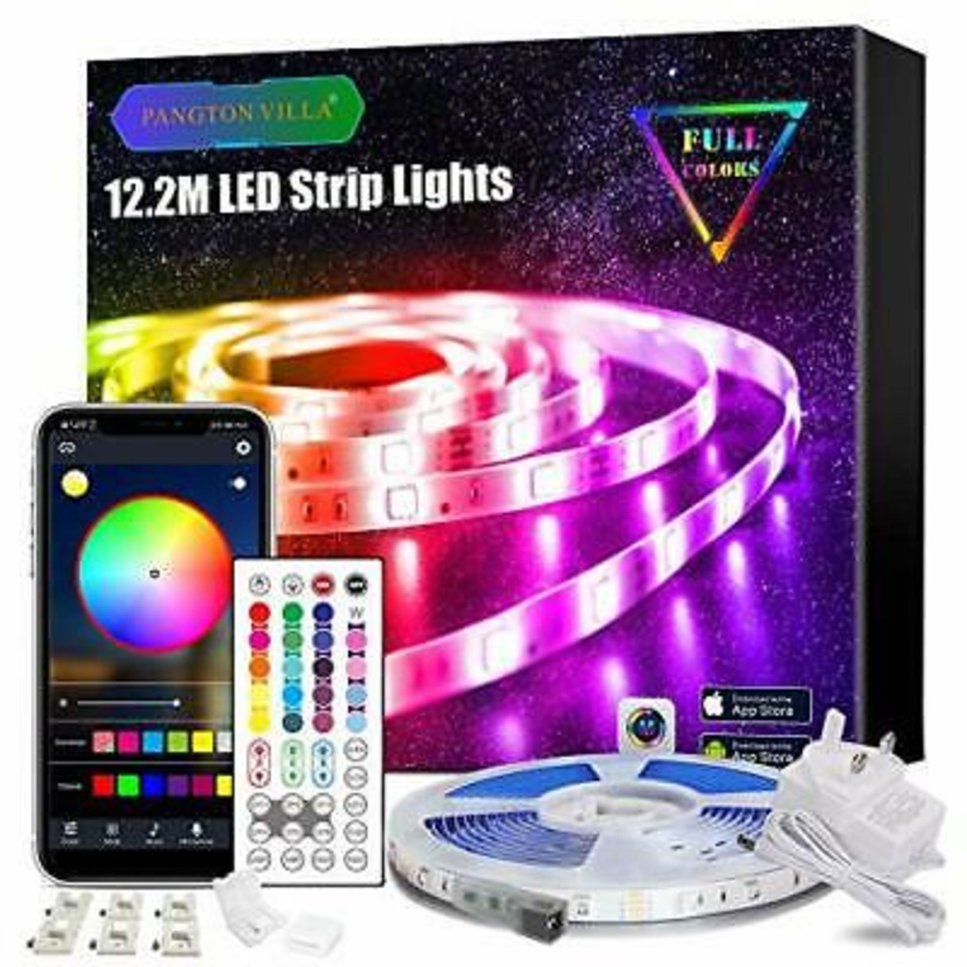 RRP - £17.50 Led Strip Lights with Remote, 12.2m APP Control Led Lights