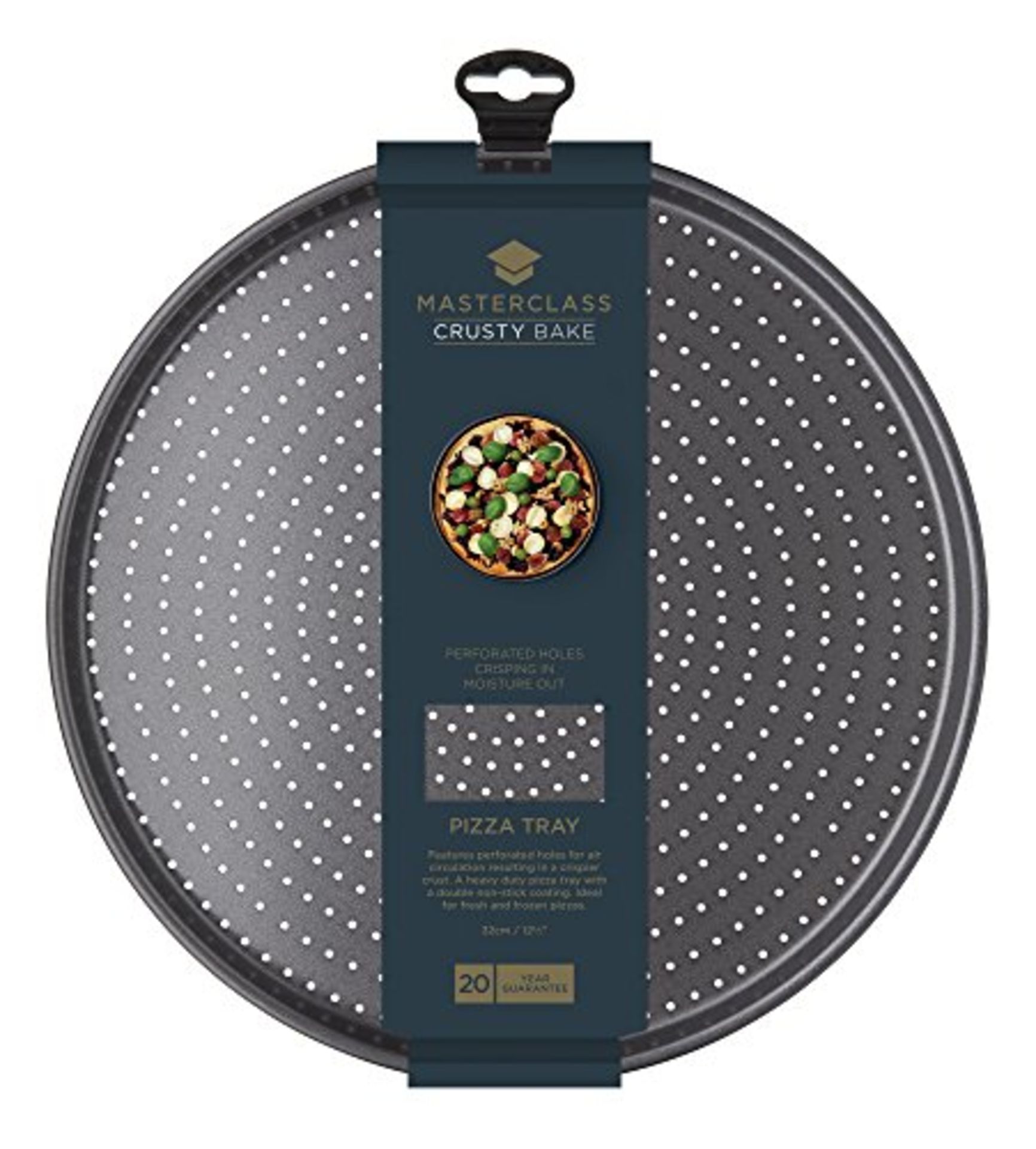 RRP - £7.99 MasterClass Crusty Bake Perforated Pizza Tray