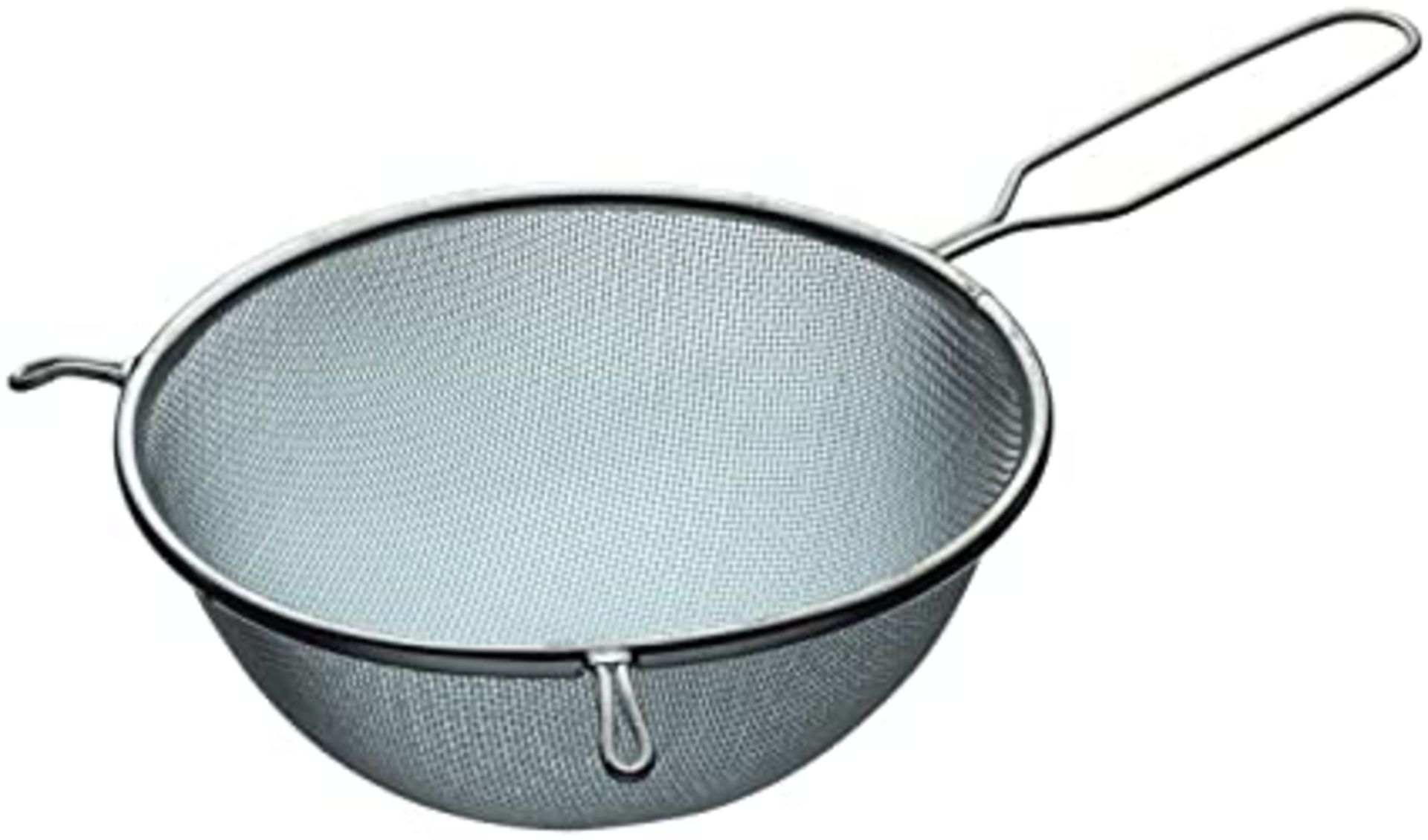 RRP - £5.99 KitchenCraft KCSTRAIN20 Large Sieve with Handle, Tin-Coated Metal