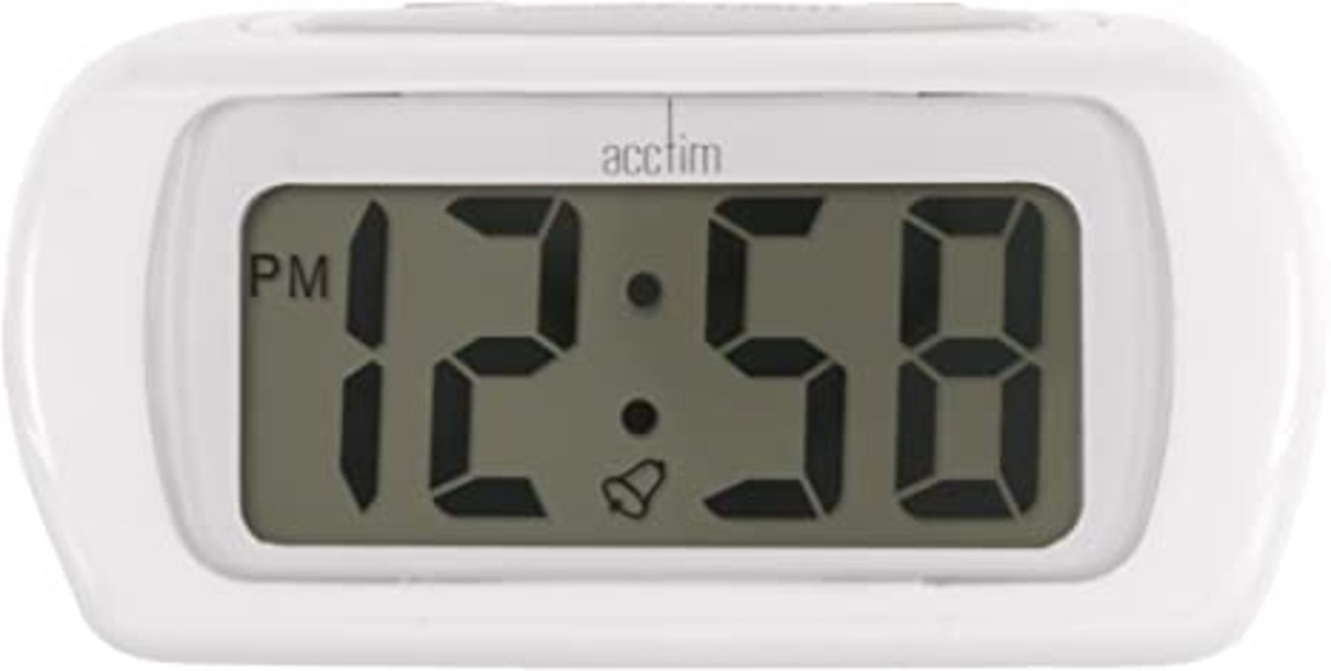 RRP - £12.31 Acctim 12342 Auric Alarm Clock, White
