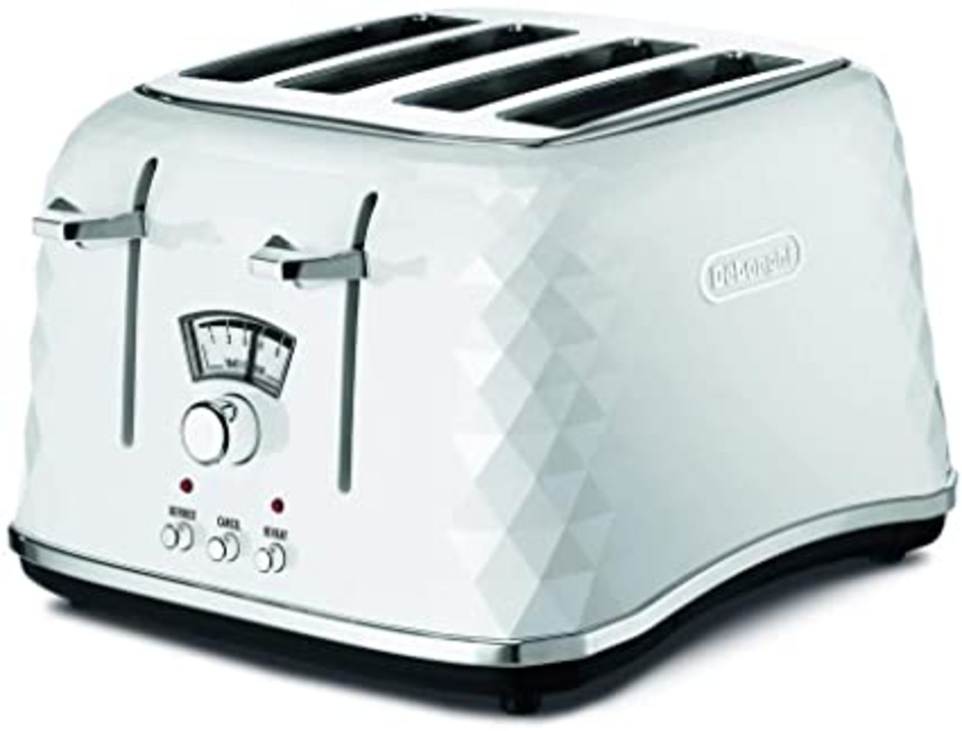 RRP -£45.00 De'Longhi Brillante CTJ4003W 4-Slice Toaster - White