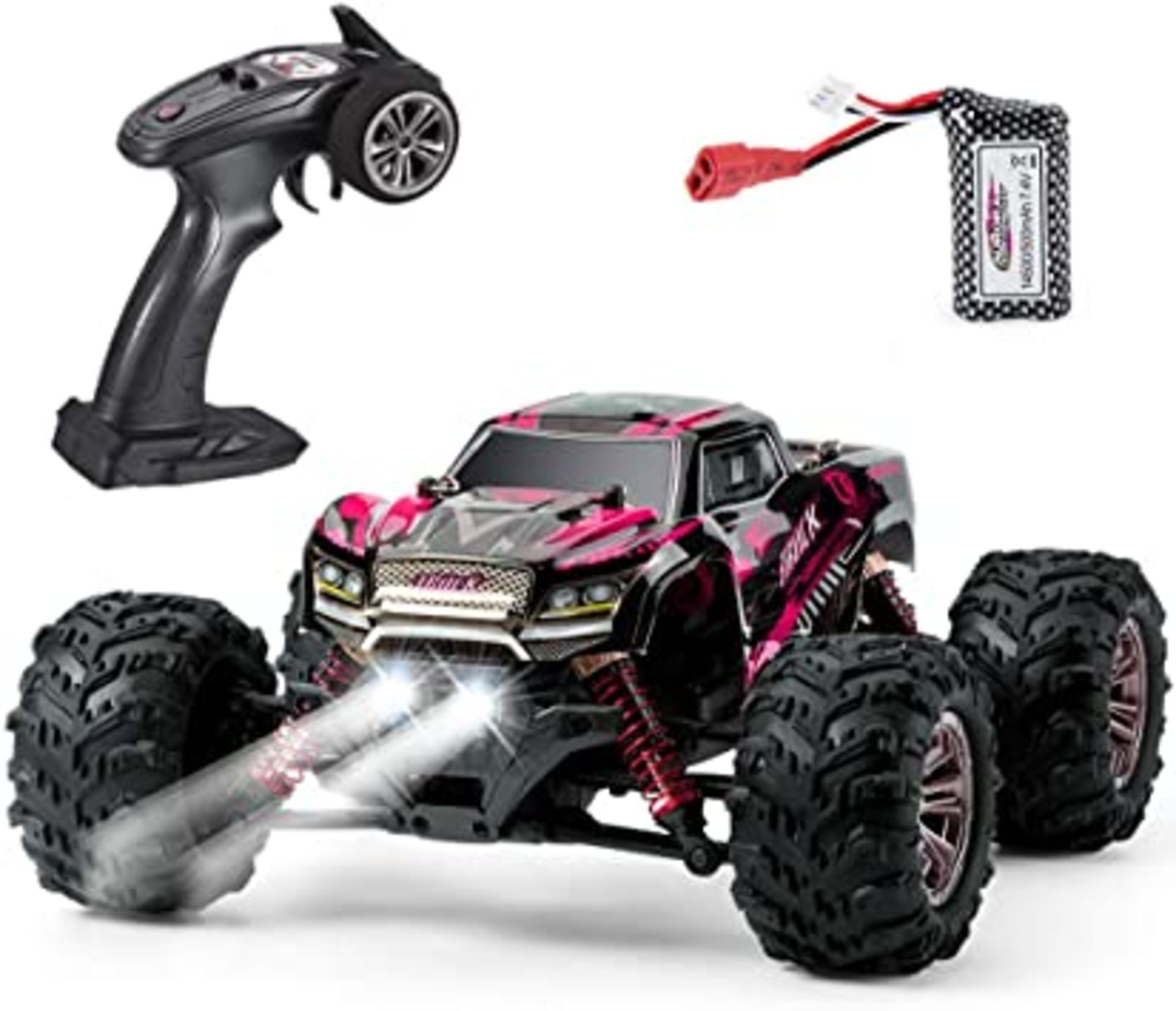 RRP - £92.33 VATOS Remote Control Car for Kids and Adults, 1:10 Scale 46km/h 4WD High Speed Large Mo