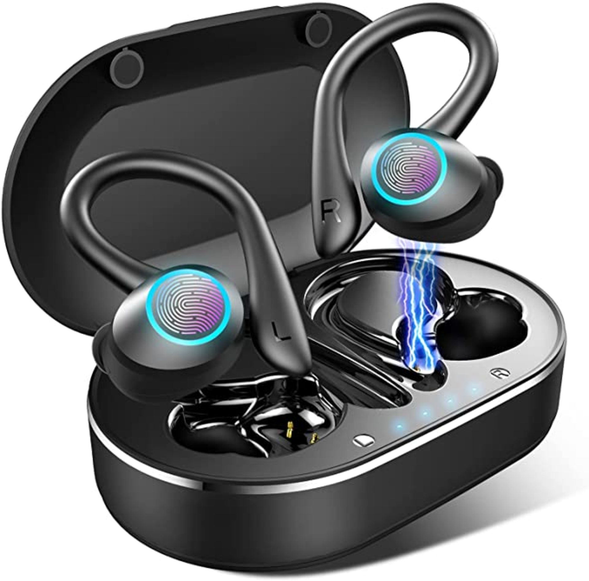 RRP - £25.65 HolyHigh Wireless Sports Headphones Bluetooth 5.0 Earphones Upgrade IPX7 Waterproof 26H