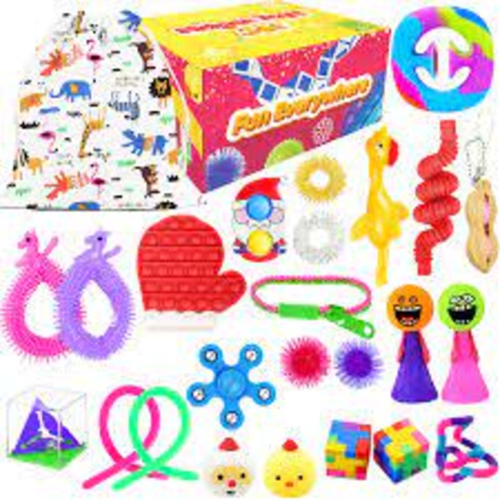 RRP - £14.50 Titantin 22 pcs Tik Tok Fidget Toys Set, Push Pop Bubble Sensory Fidgets Pack For Kids