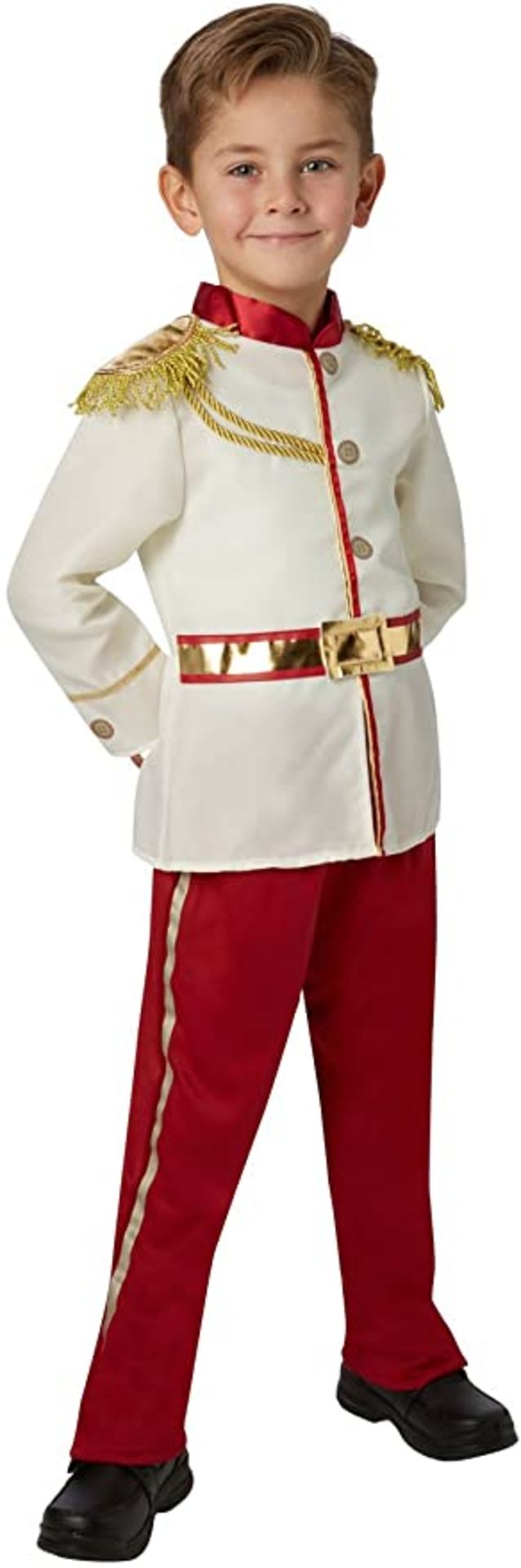 RRP - £19.39 Rubie's Official Disney Prince Charming Boys Costume - Medium 5-6 years, White
