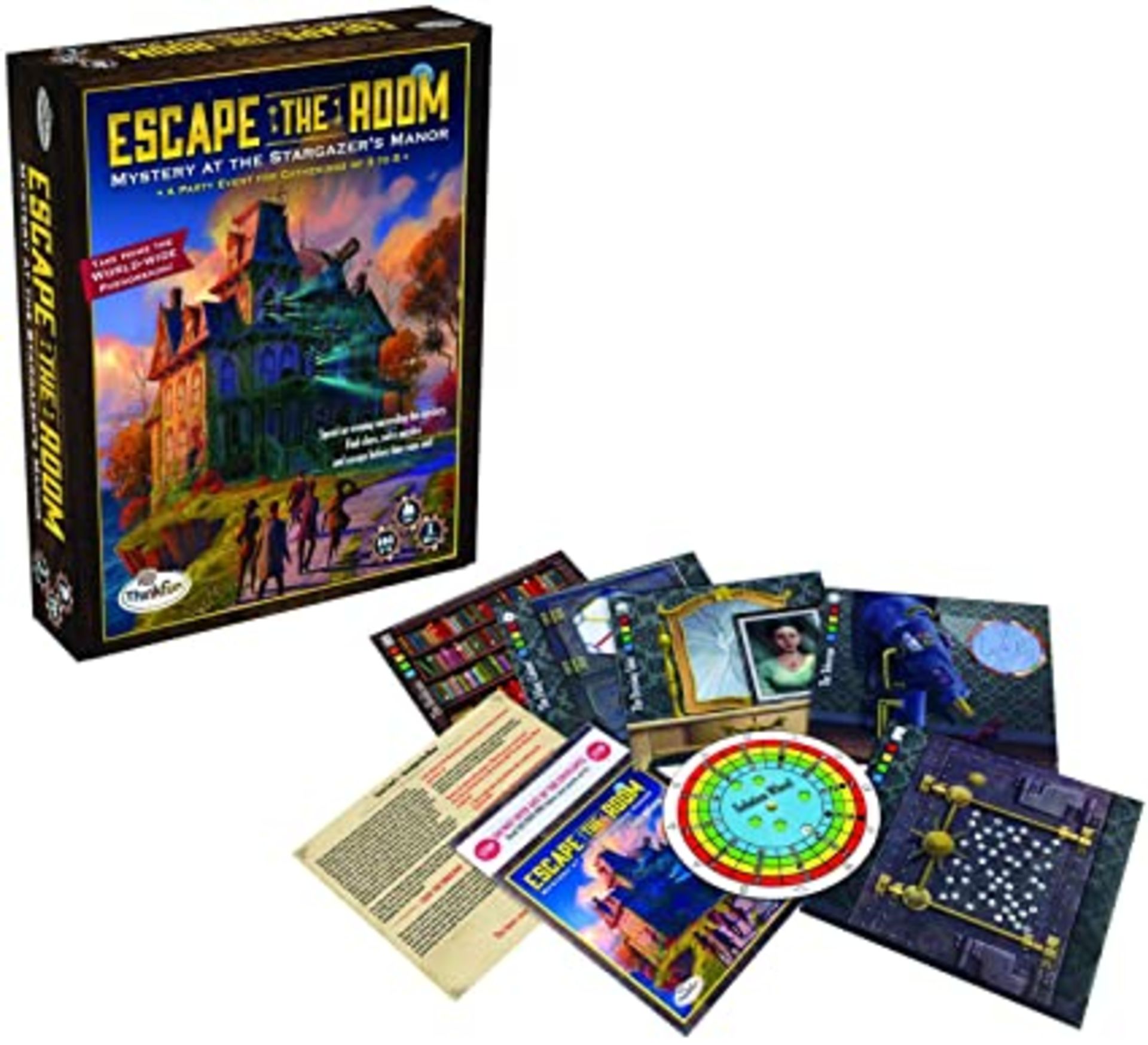 RRP - £17.00 Thinkfun Mystery at The Stargazers Manor - Escape Room Game for Adults and Kids Age 13