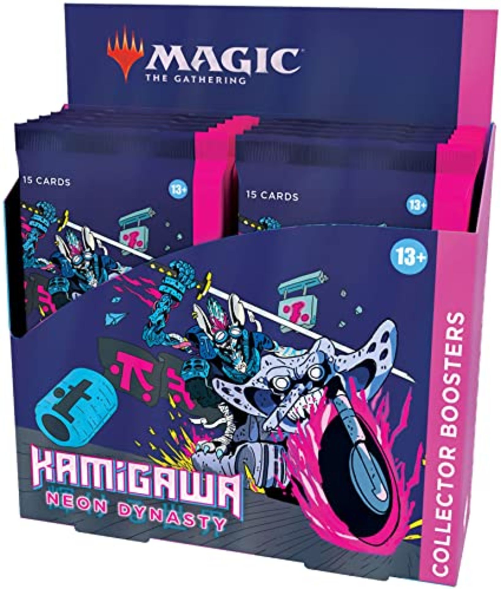 RRP - £220.70 Magic: The Gathering Kamigawa: Neon Dynasty Collector Booster Box, 12 Packs