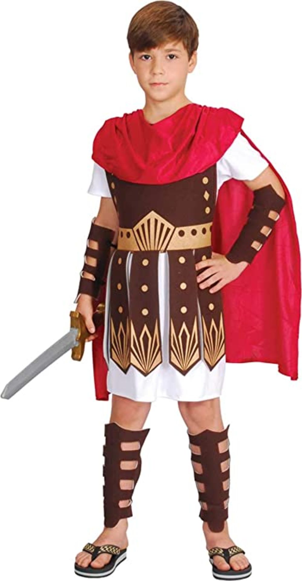 RRP - £9.00 Amscan Costume for Kids, Roman Gladiator ( (5-7 Years)