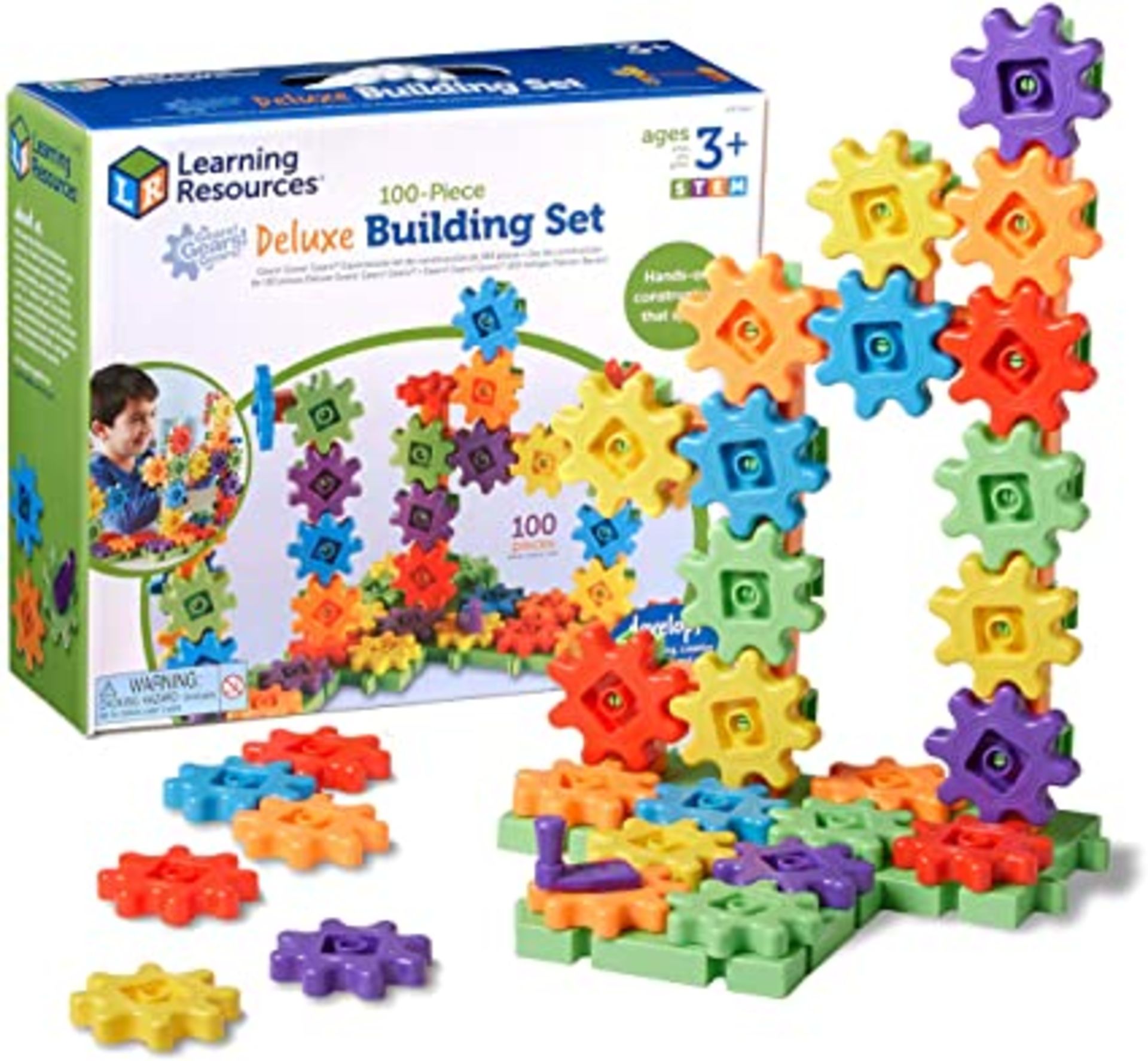 RRP - £26.01 Learning Resources Gears Gears Gears Deluxe Building Set - Multi-Coloured