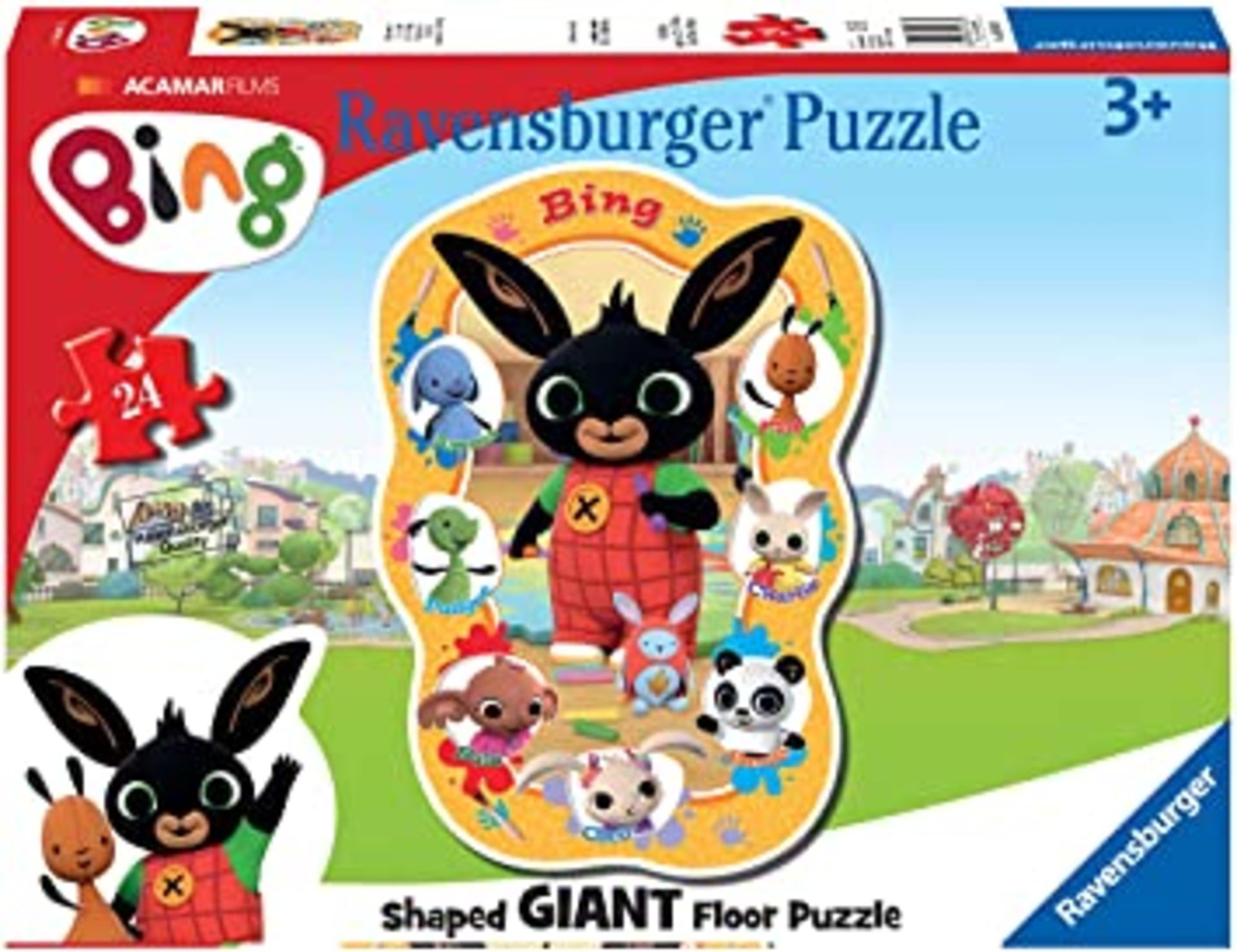 RRP - £13.60 Ravensburger Bing Bunny 24 Piece Giant Floor Jigsaw Puzzle for Kids Age 3 Years Up