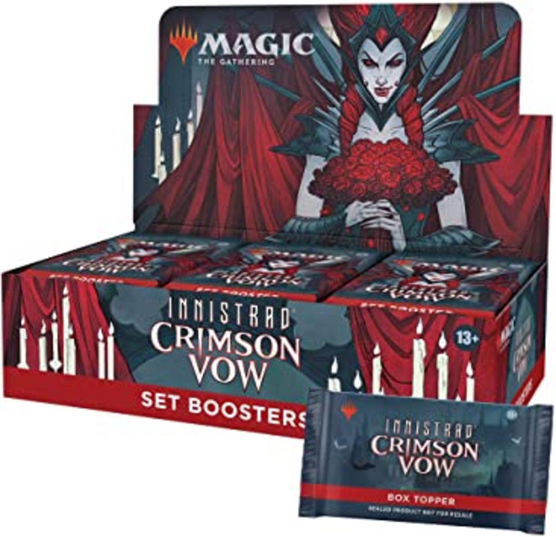 RRP - £100.60 Magic: The Gathering Innistrad: Crimson Vow Draft Booster Box, 36 Packs & Box Topper