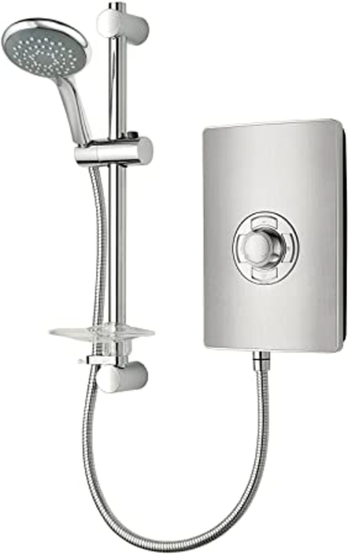 RRP - £134.05 Triton Showers RECOL208BRSTL Collection II Contemporary Electric Shower, Brushed Steel