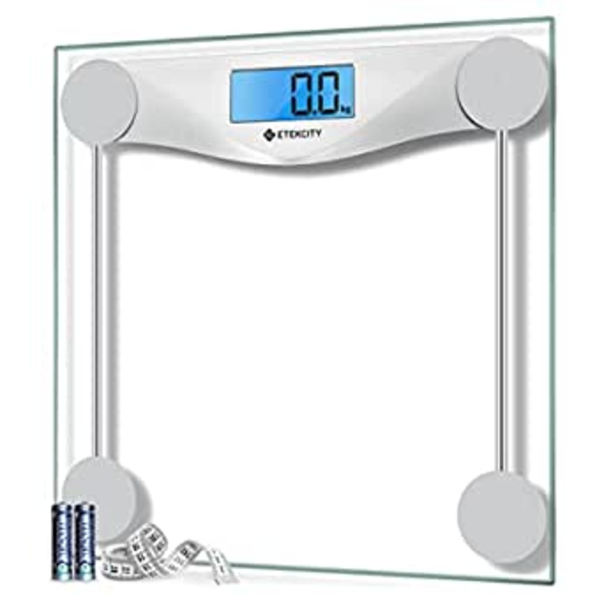 RRP - £15.99 Etekcity Scales for Body Weight, Bathroom Scale with Clear LCD Display| High-Precision