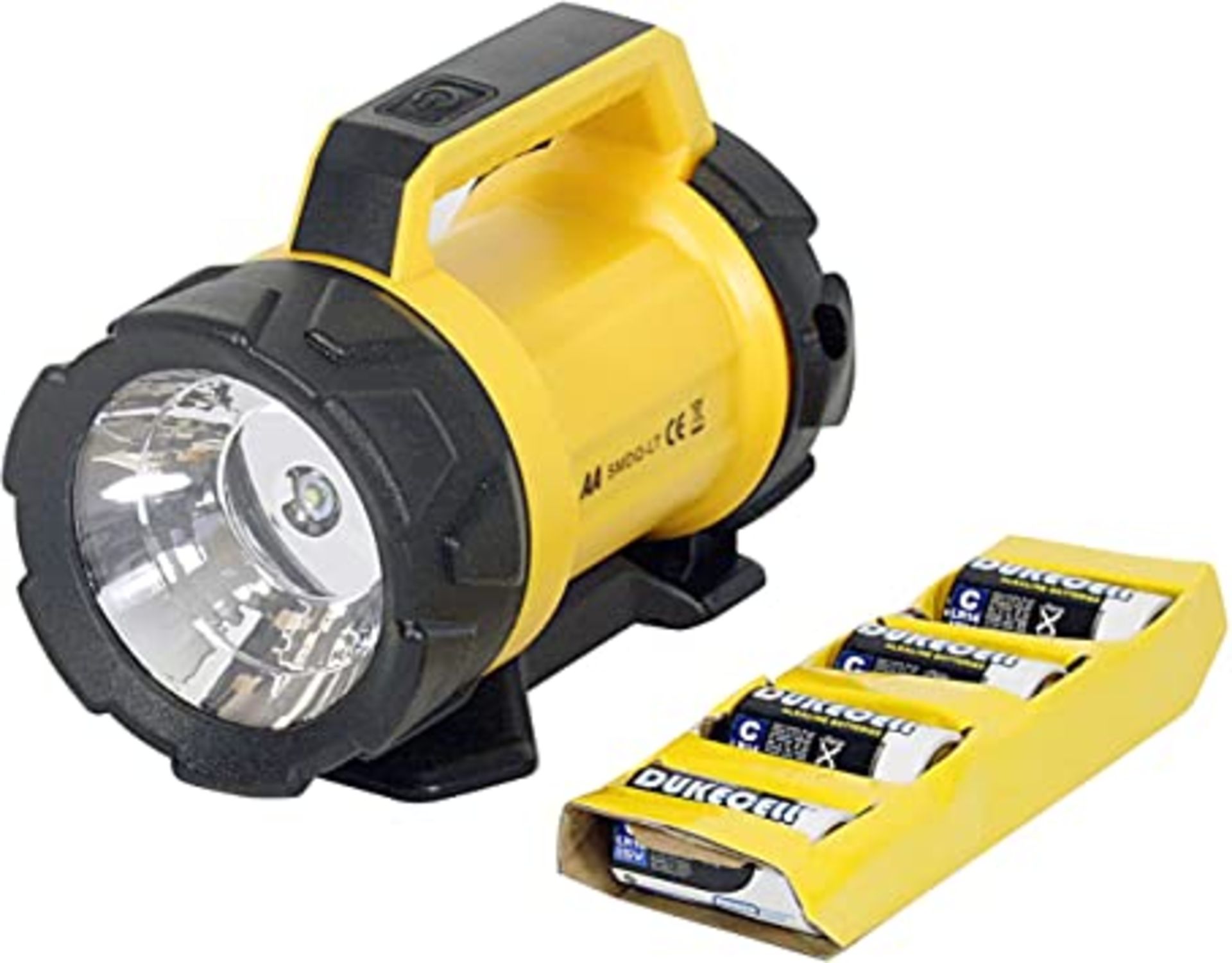 RRP - £17.95 AA Heavy Duty LED Torch AA3881 180 m Beam Distance, Adjustable Base 6 Angles, 120 Lume