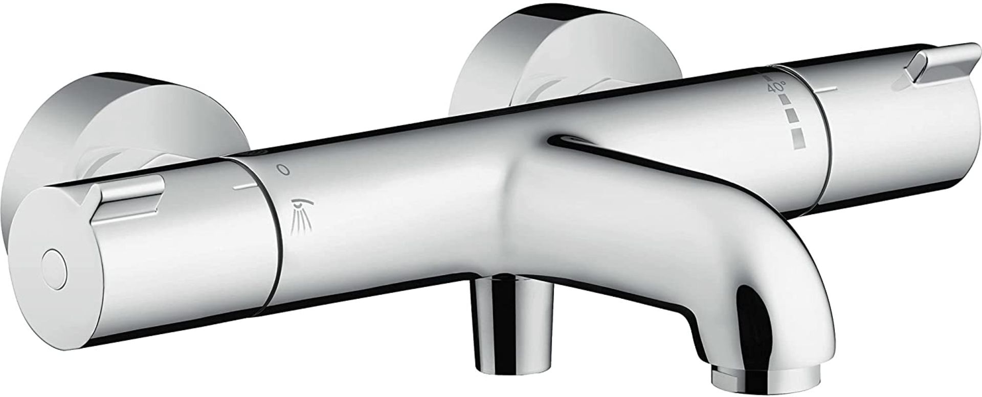 RRP - £159.99 hansgrohe Ecostat 1001 CL thermostatic bath and shower mixer, chrome