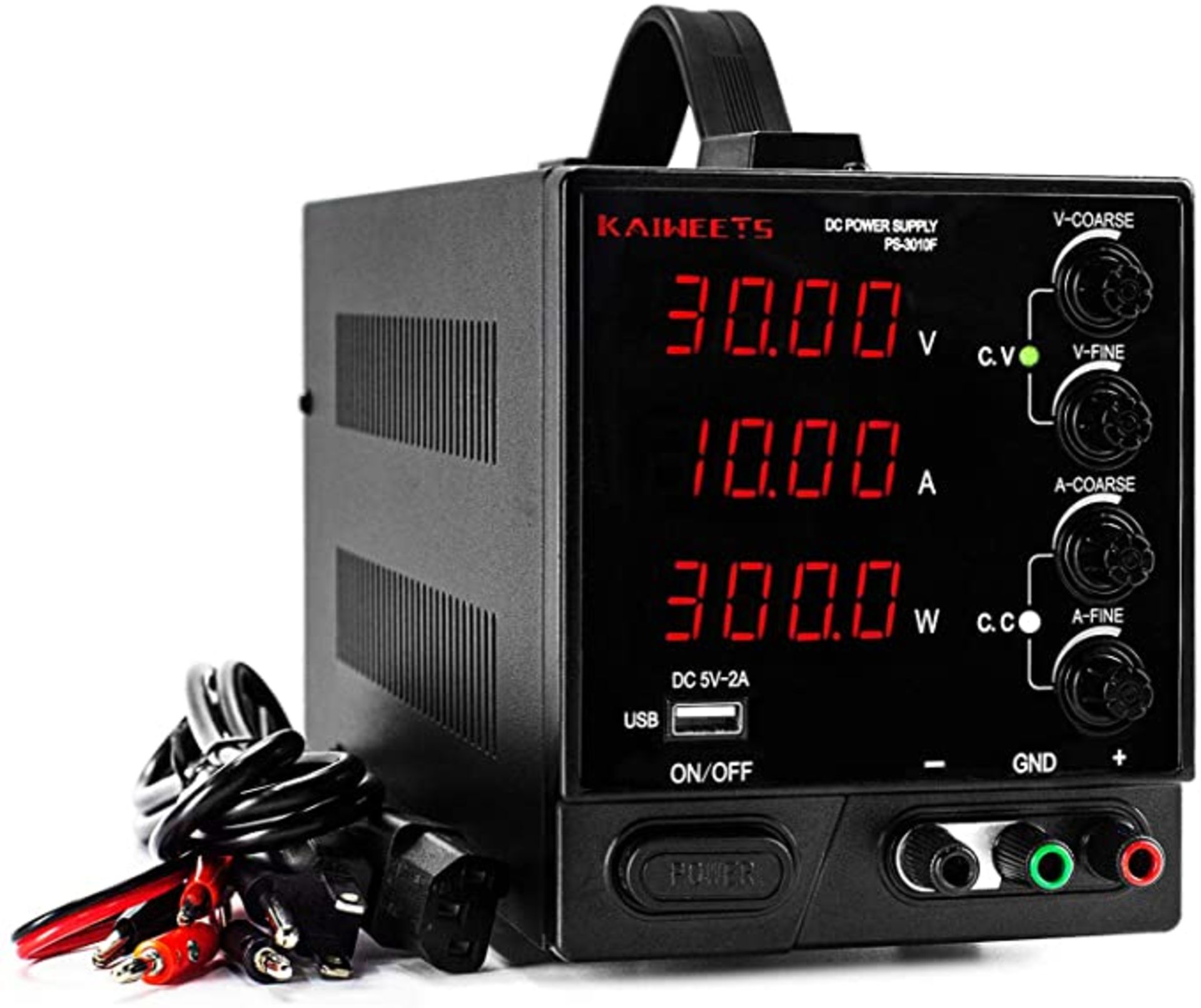 RRP - £32.85 Bench Power Supply DC Power Supply Variable 30V 10A , WZTO Led Precise 4-Digital Displa