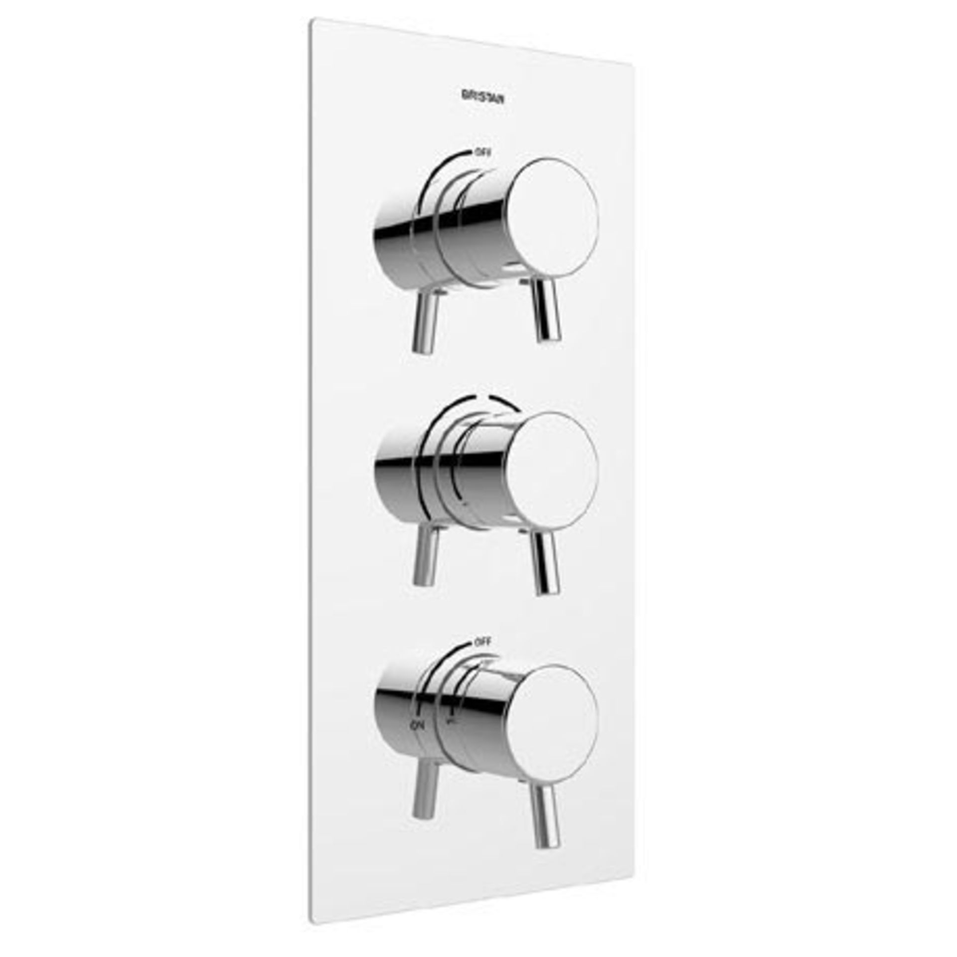 RRP - £259.98 Bristan PM2 SHC3STP C Prism Recessed Thermostatic Dual Control Shower Valve with Two I