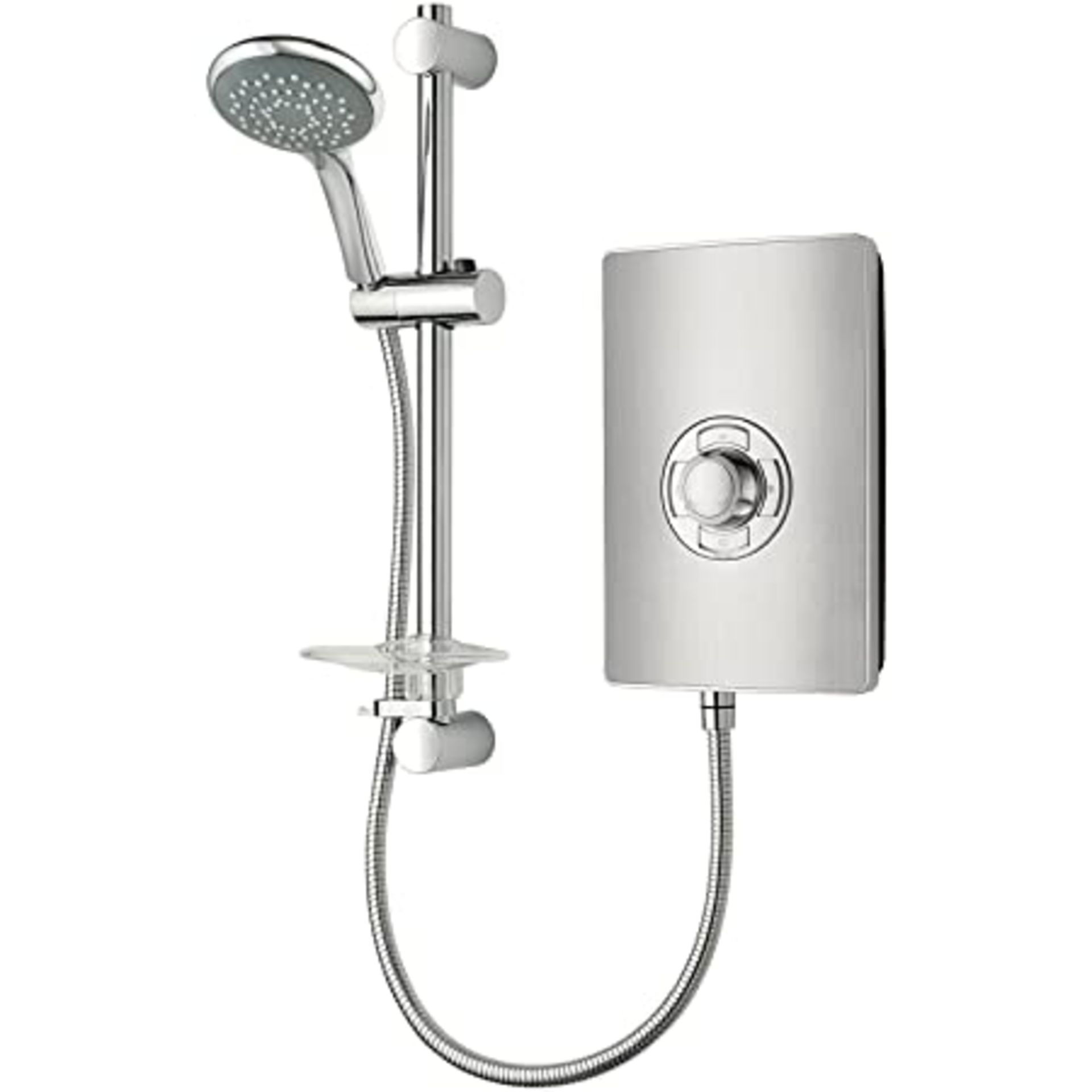 RRP - £134.05 Triton Showers RECOL208BRSTL Collection II Contemporary Electric Shower, Brushed Steel - Image 2 of 2