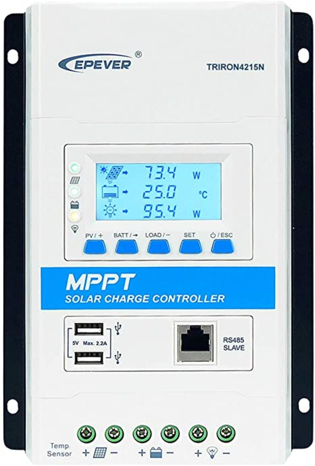 RRP - £106.96 EPEVER MPPT 40A Solar Charge Controller 12V 24V Auto, 40 amp Solar Charge Regulator MP