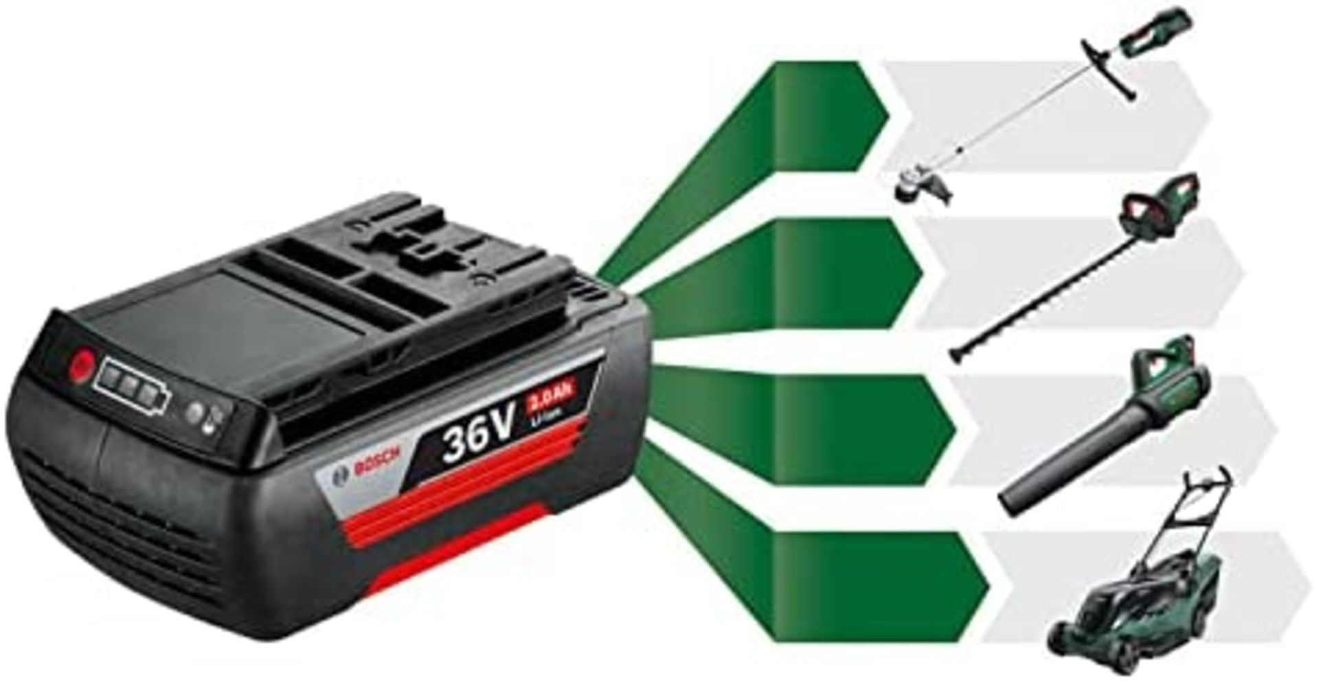 RRP - £214.74 Bosch Cordless Grass Trimmer AdvancedGrassCut 36 (1 battery, 36 V system, in carton pa - Image 2 of 2