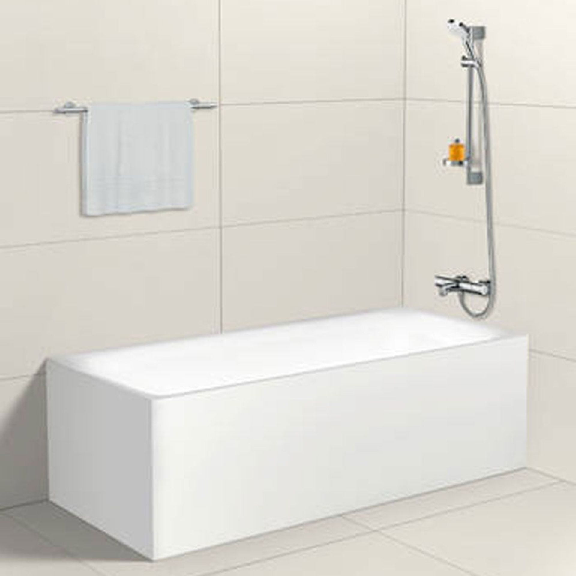 RRP - £159.99 hansgrohe Ecostat 1001 CL thermostatic bath and shower mixer, chrome - Image 2 of 2