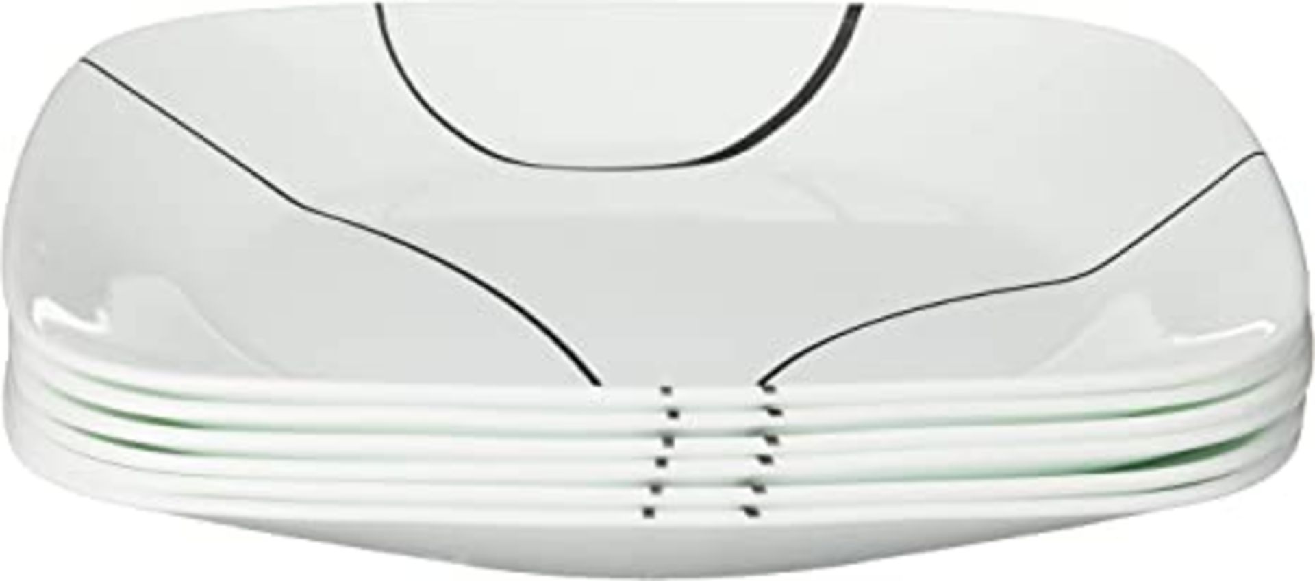 RRP - £97.35 Corelle CORELLE Simple Square Dinner Tray Set