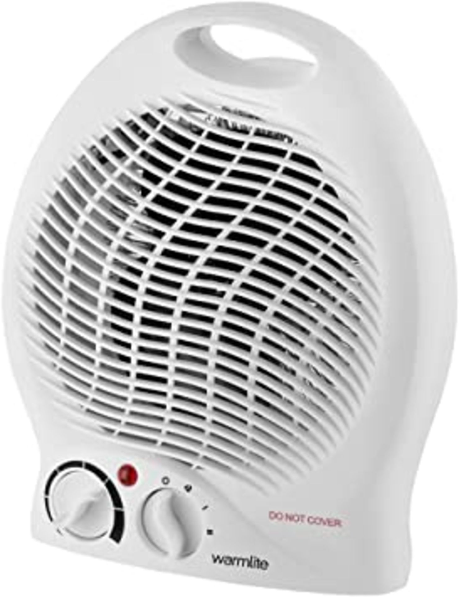RRP-£13 Warmlite WL44002 Thermo Fan Heater with 2 Heat Settings and Overheat Protection, 2000W, Whit